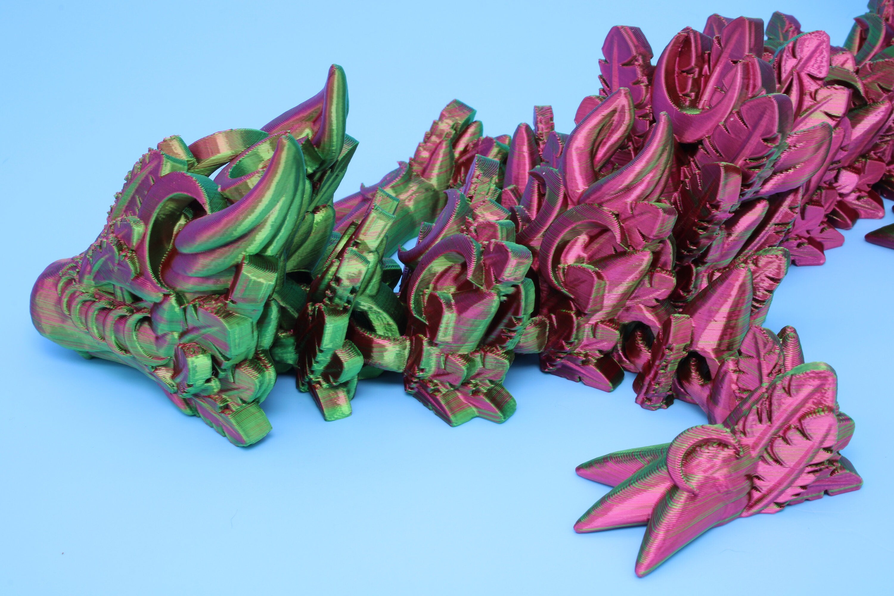 Lunar Dragon | Dual Color | 3D Printed Dragon 31 inches!