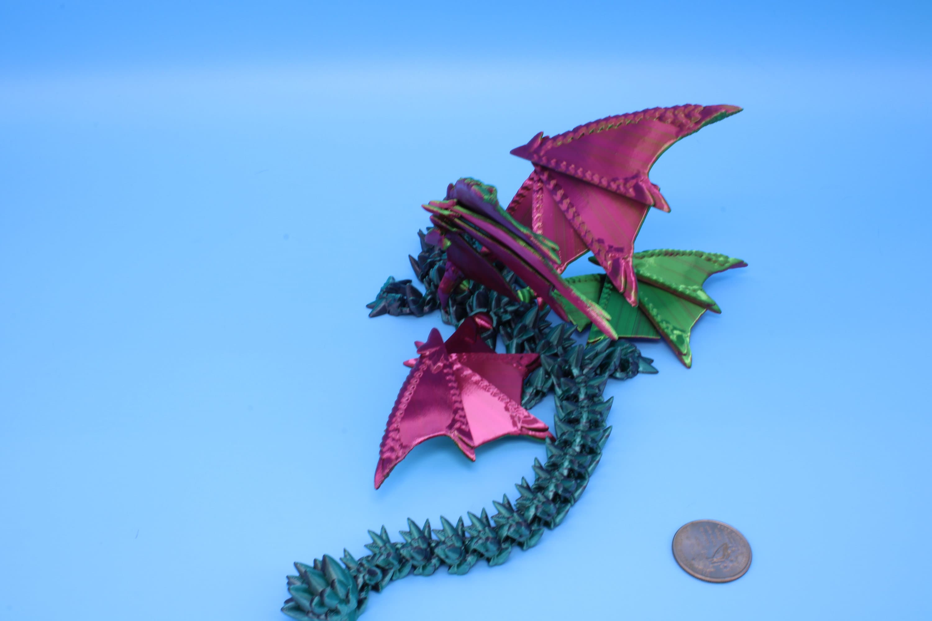 Spike Wing Dragon | 3D Printed Articulating Dragon 11.5 in.