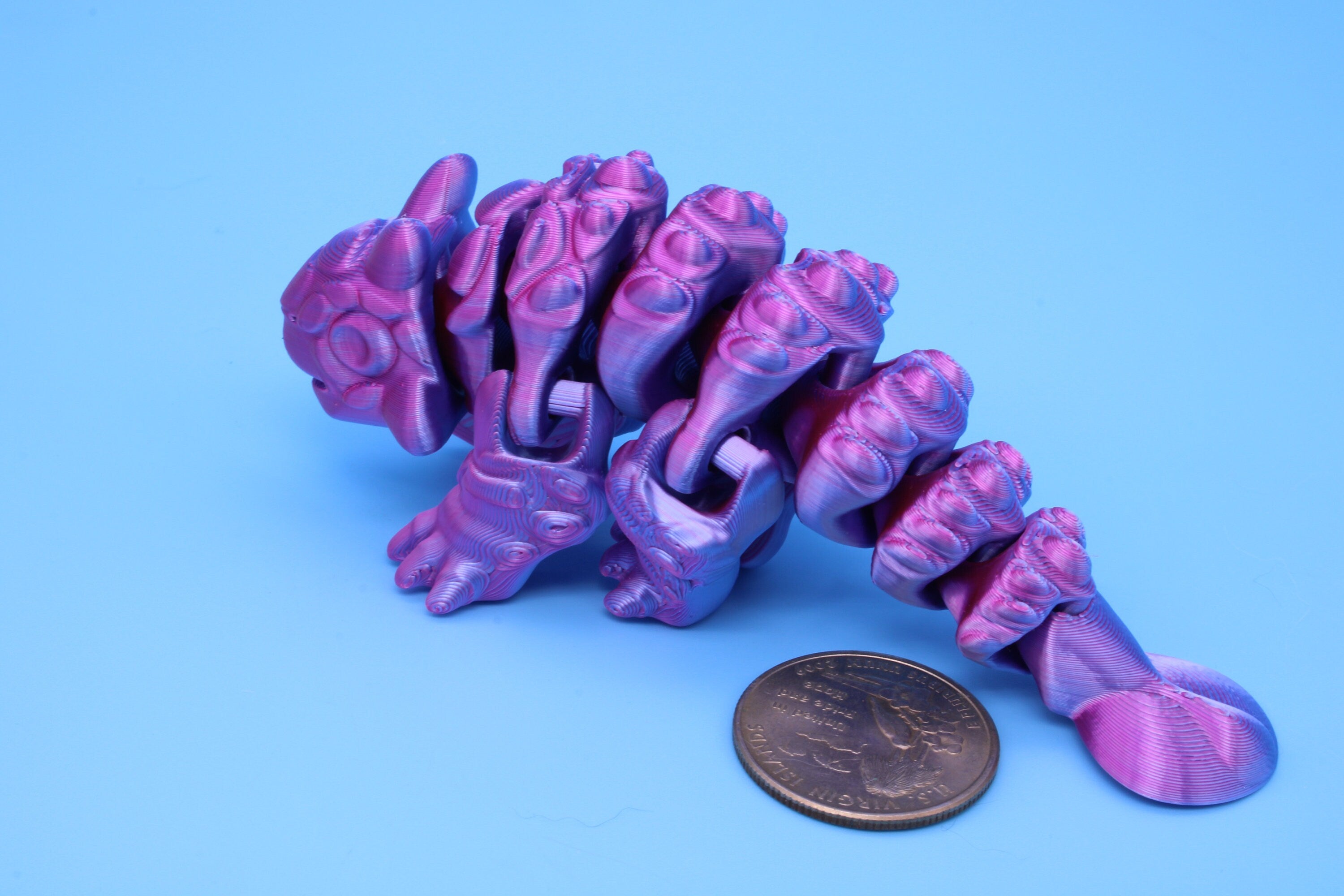 Dinosaur | Ankylosaurus | 3D Printed Cute Dino | 4.25 inches | Fidget Toy | Articulating Dinosaur