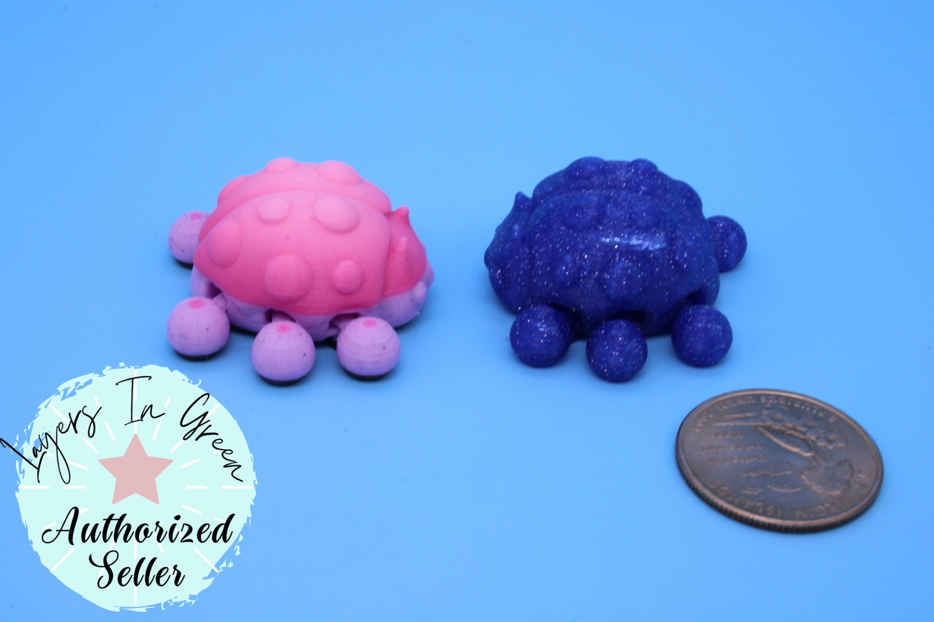 Ladybug- 2 pack | 3D Printed | Cute Ladybug | 1.25 inches | Fidget Toy.