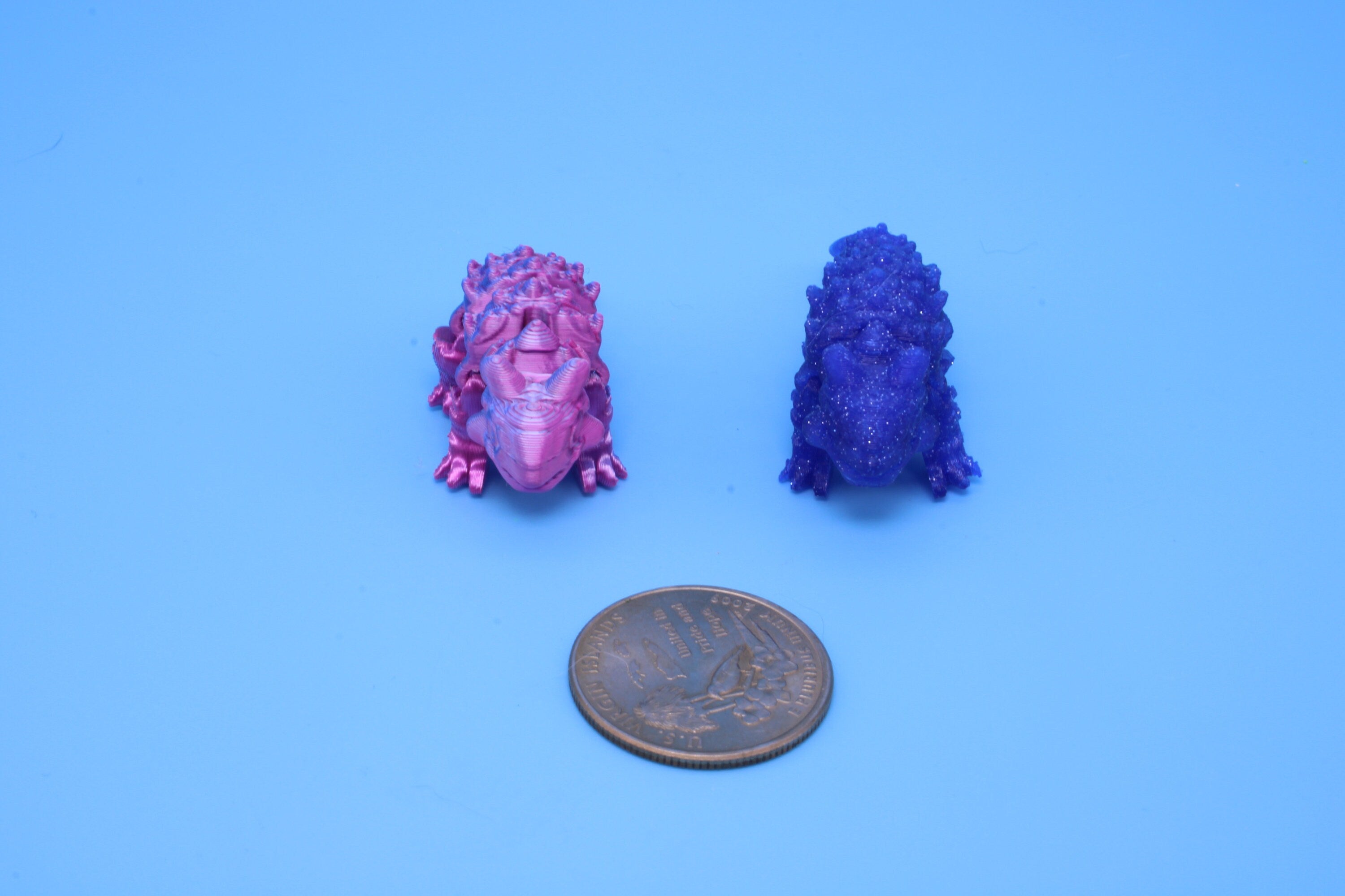 Dinosaur | Ankylosaurus - 2 Pack | 3D Printed Cute Dino | 2.2 inches | Fidget Toy | Articulating Dinosaur