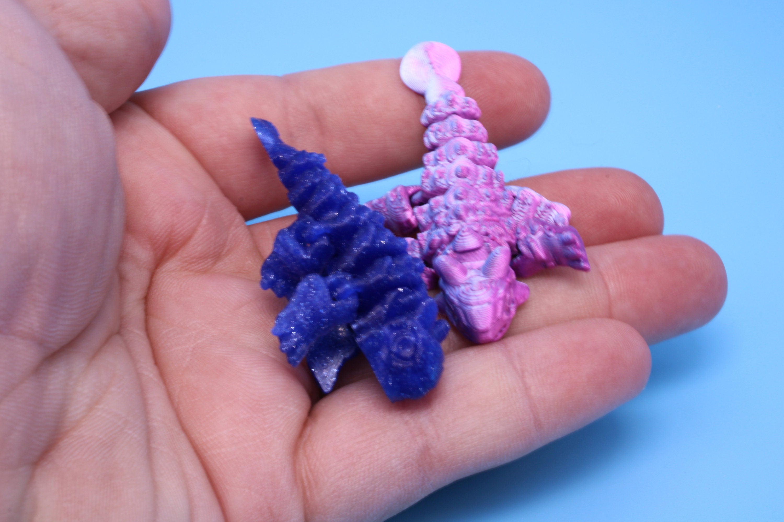 Dinosaur | Ankylosaurus - 2 Pack | 3D Printed Cute Dino | 2.2 inches | Fidget Toy | Articulating Dinosaur