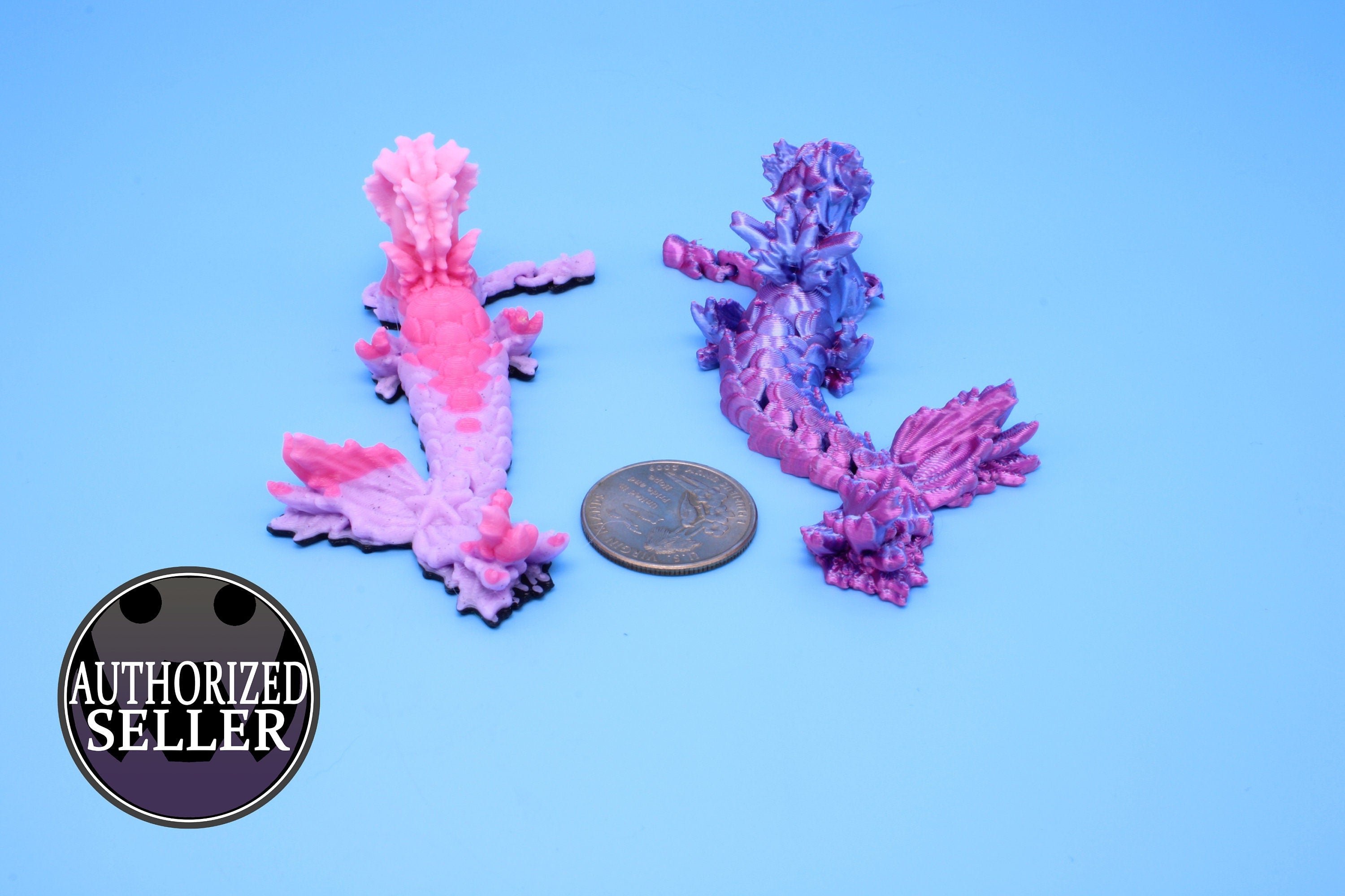 Sea Horse | Rainbow | Cute Hippocampus | 3.75 in. | 3D Printed | Sea Horse Fidget Toy.