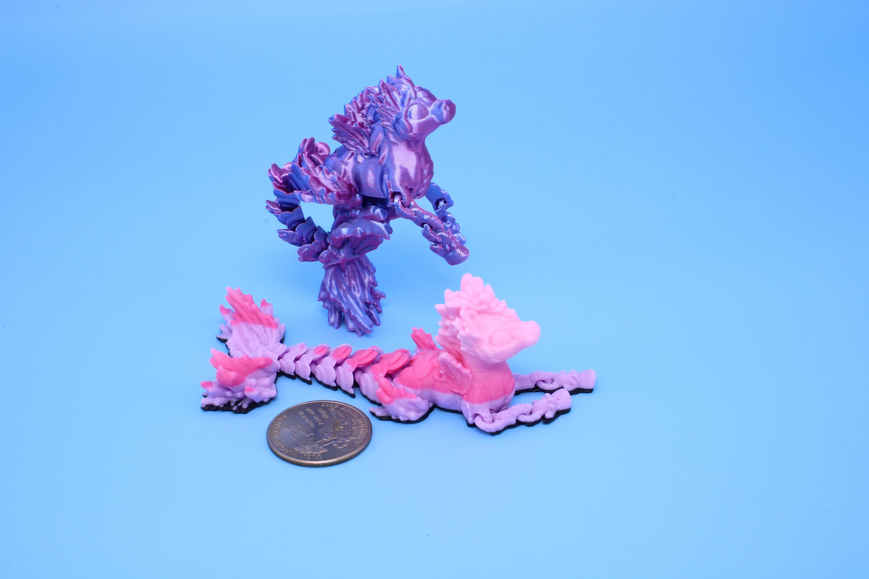 Sea Horse | Rainbow | Cute Hippocampus | 3.75 in. | 3D Printed | Sea Horse Fidget Toy.