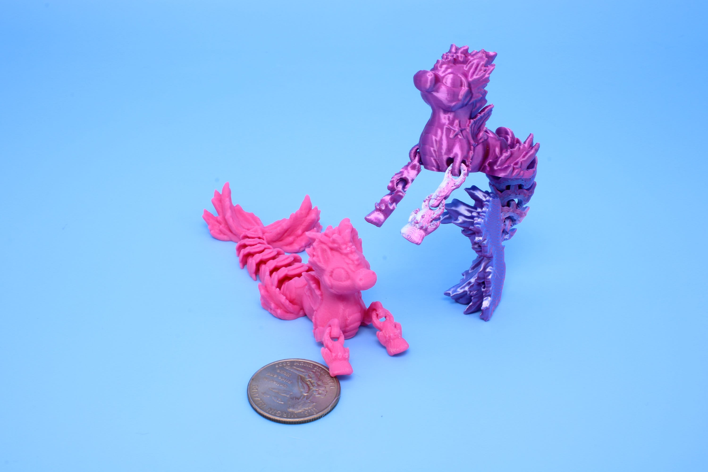 Sea Horse | Rainbow | Cute Hippocampus | 3.75 in. | 3D Printed | Sea Horse Fidget Toy.