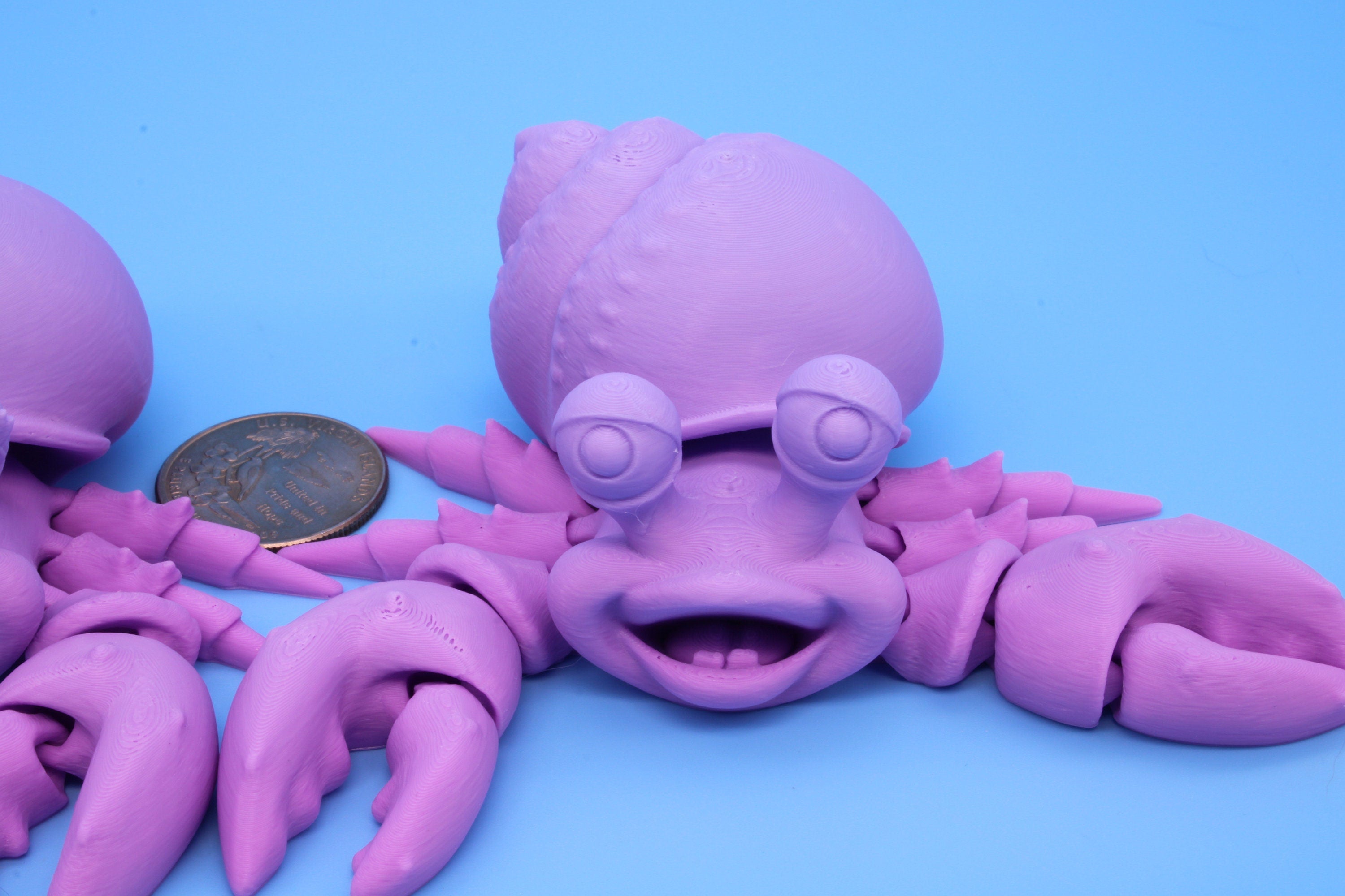 Hermit Crabs- Mr. & Mrs. | 3D Printed | Super Cute | Friendly Crabs.