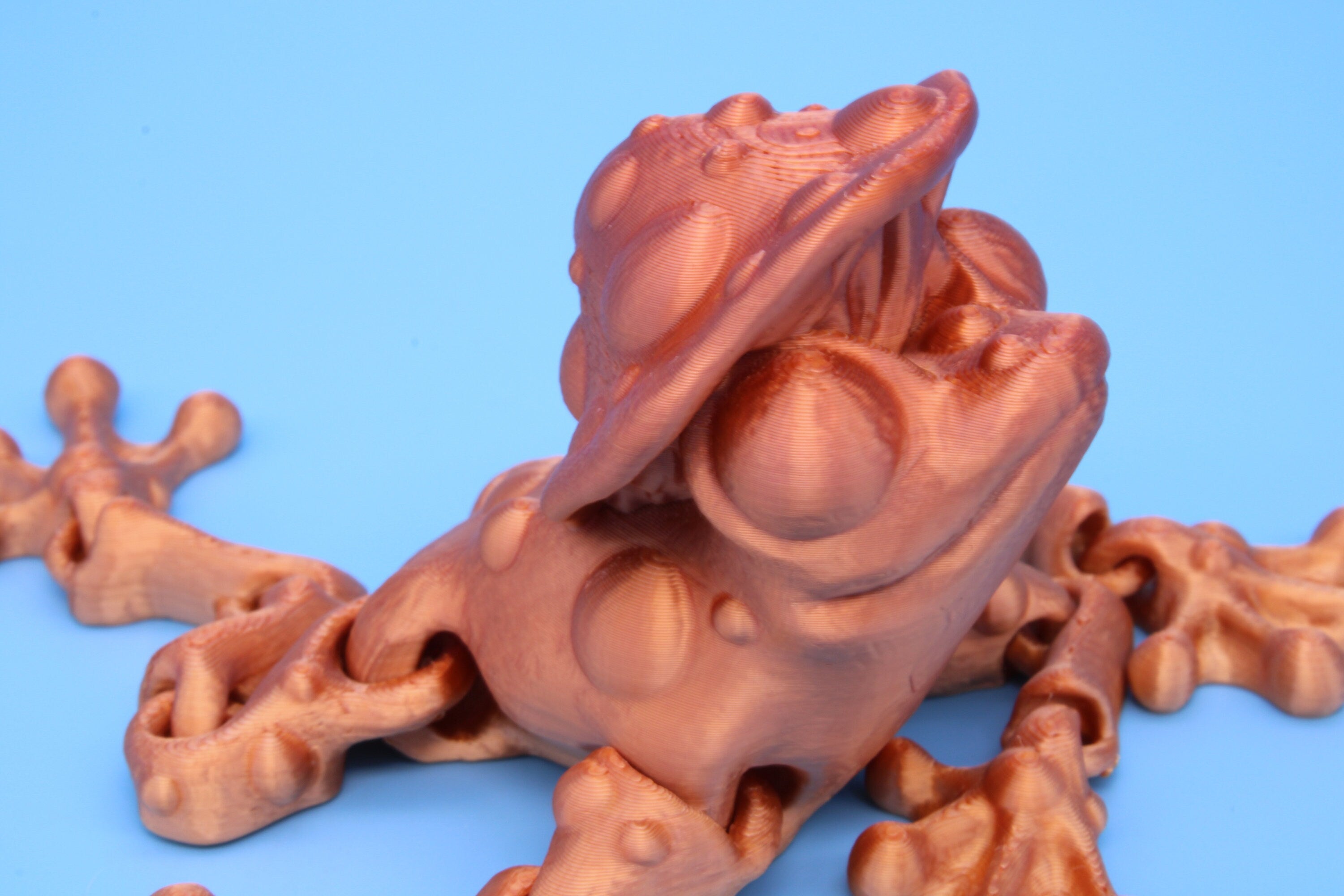 Mushroom Frog-| 3D Printed | Friendly Frog | Articulating Frog.