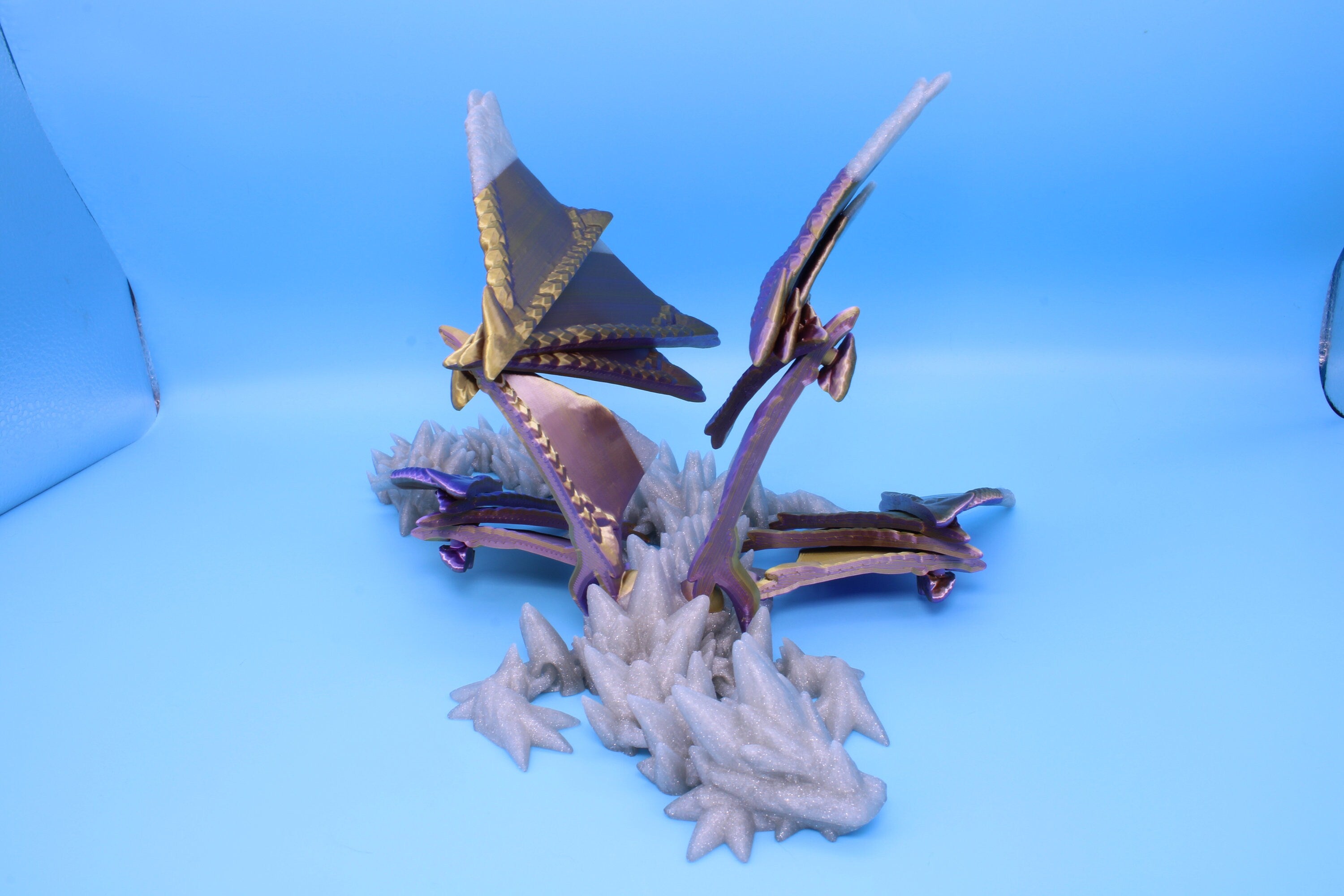 Spike Wing Dragon | 3D Printed Articulating Dragon 19 in.