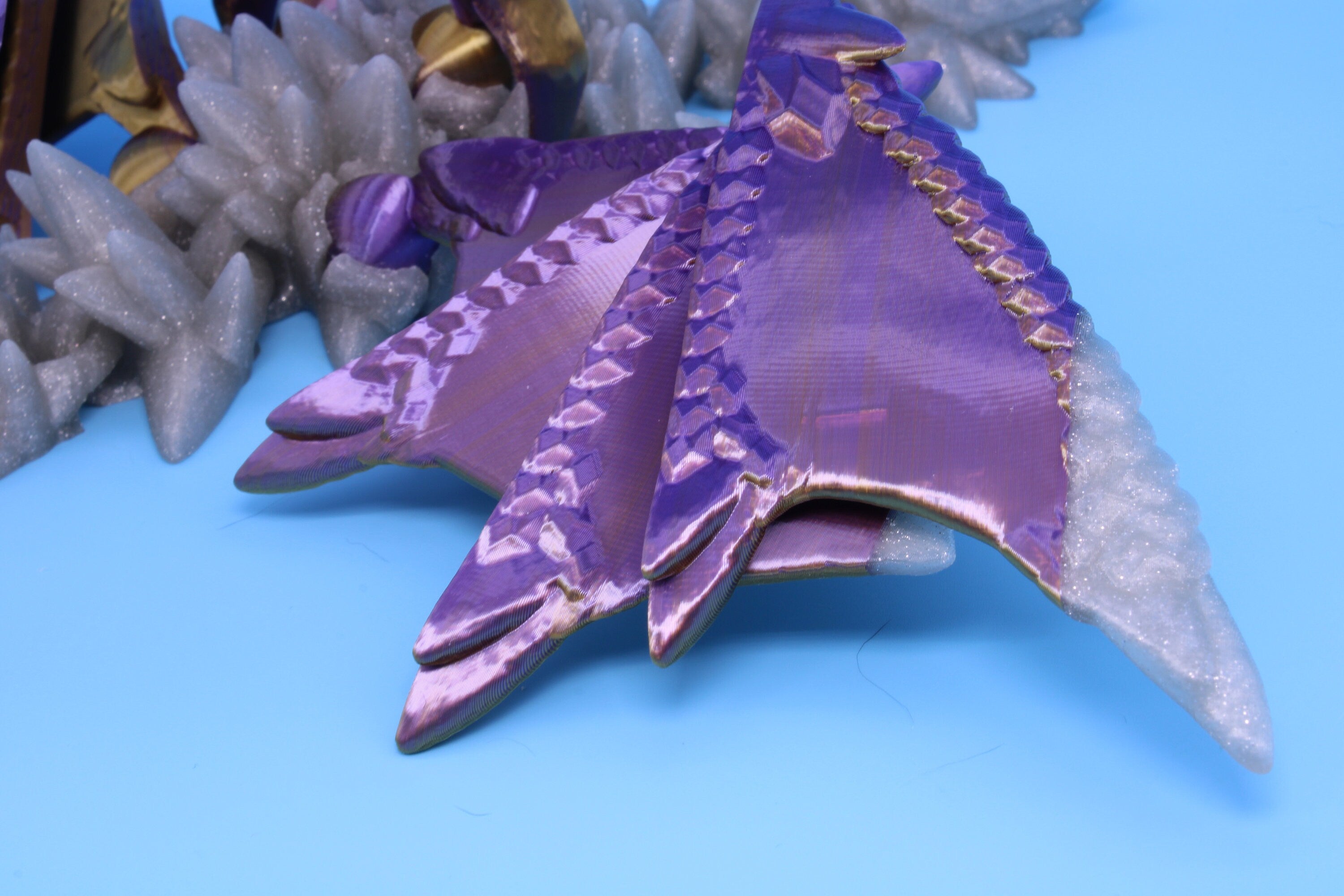 Spike Wing Dragon | 3D Printed Articulating Dragon 19 in.