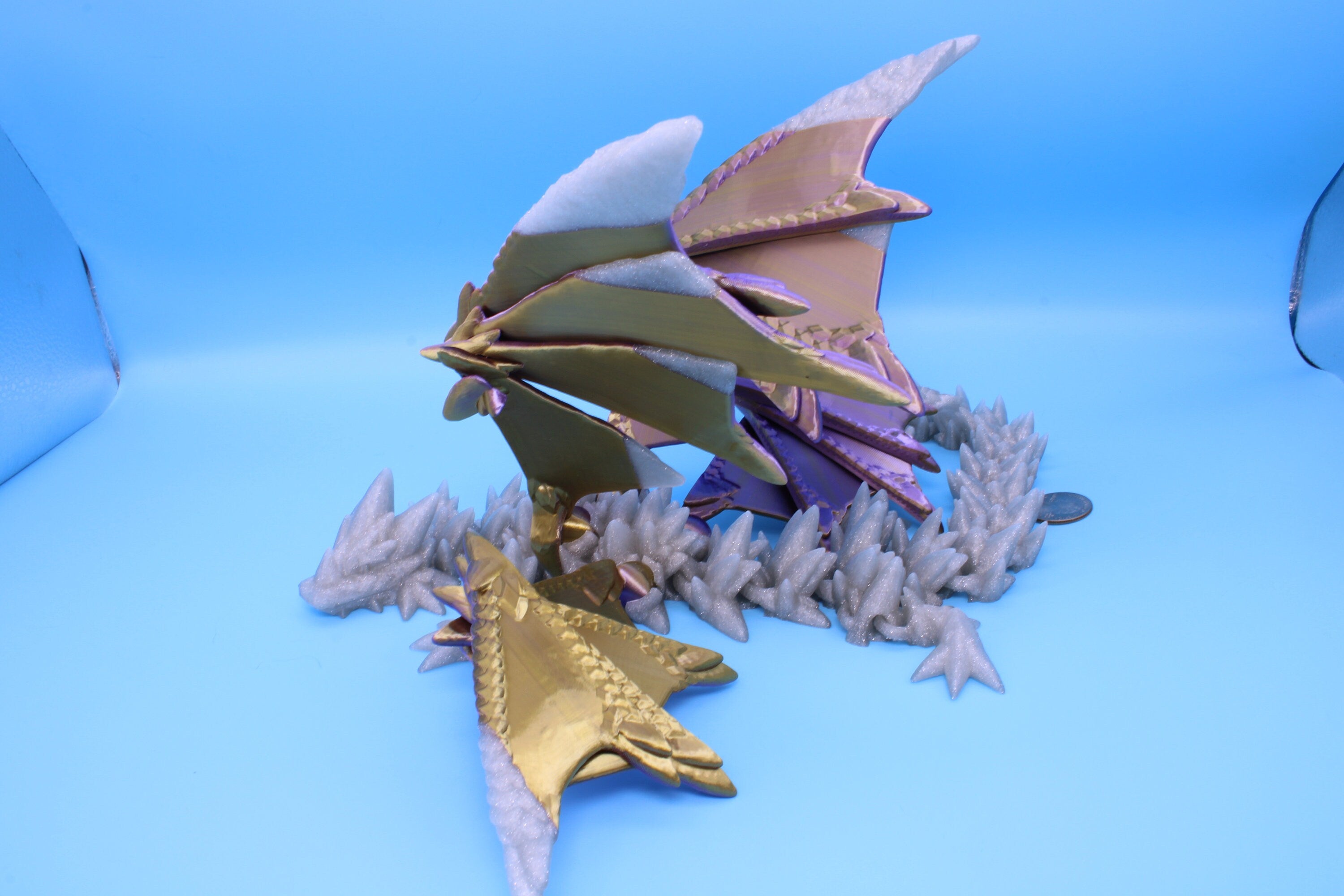 Spike Wing Dragon | 3D Printed Articulating Dragon 19 in.