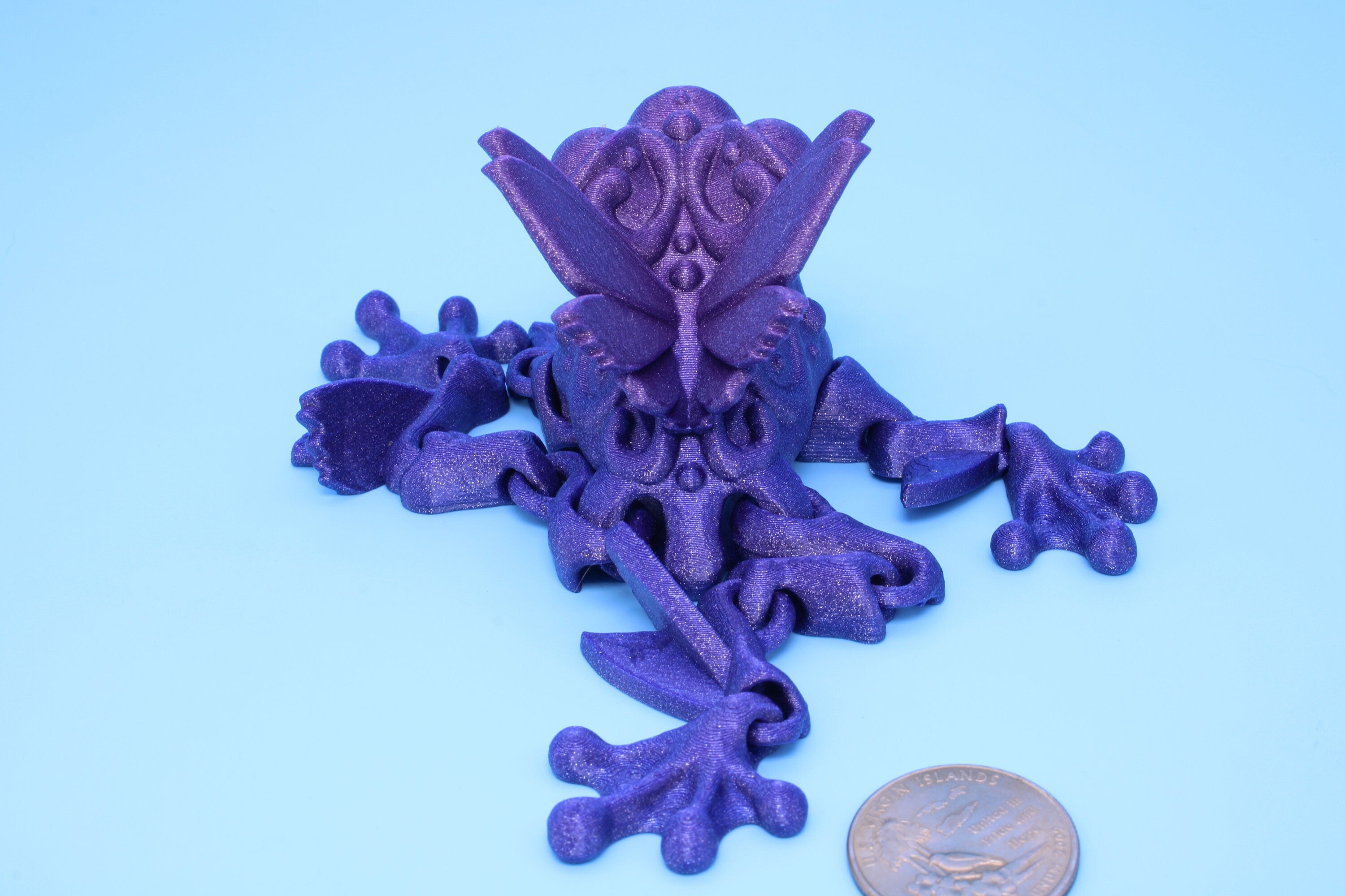 Butterfly Frog- 3D Printed | Flutter Frog | Articulating Frog.