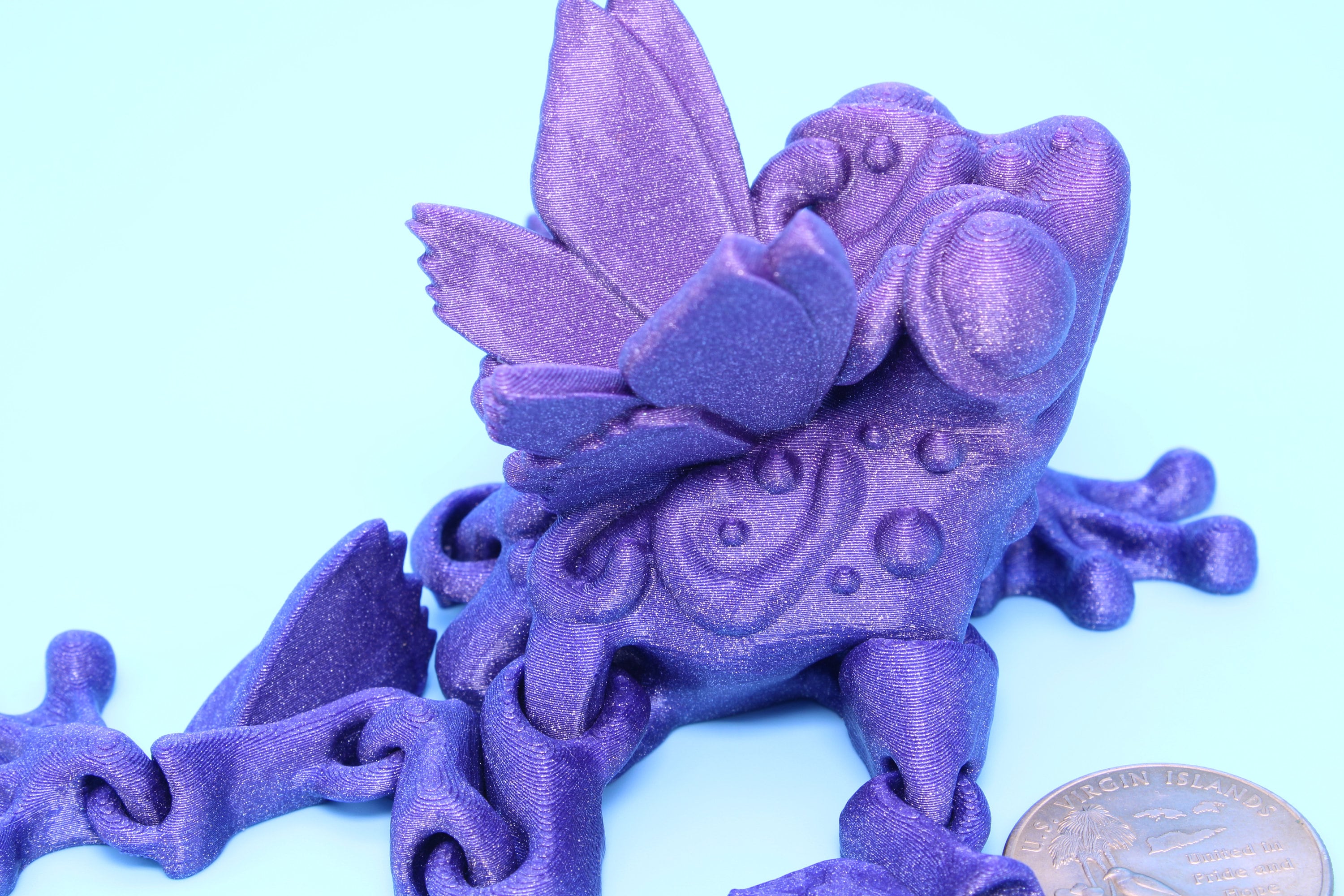 Butterfly Frog- 3D Printed | Flutter Frog | Articulating Frog.