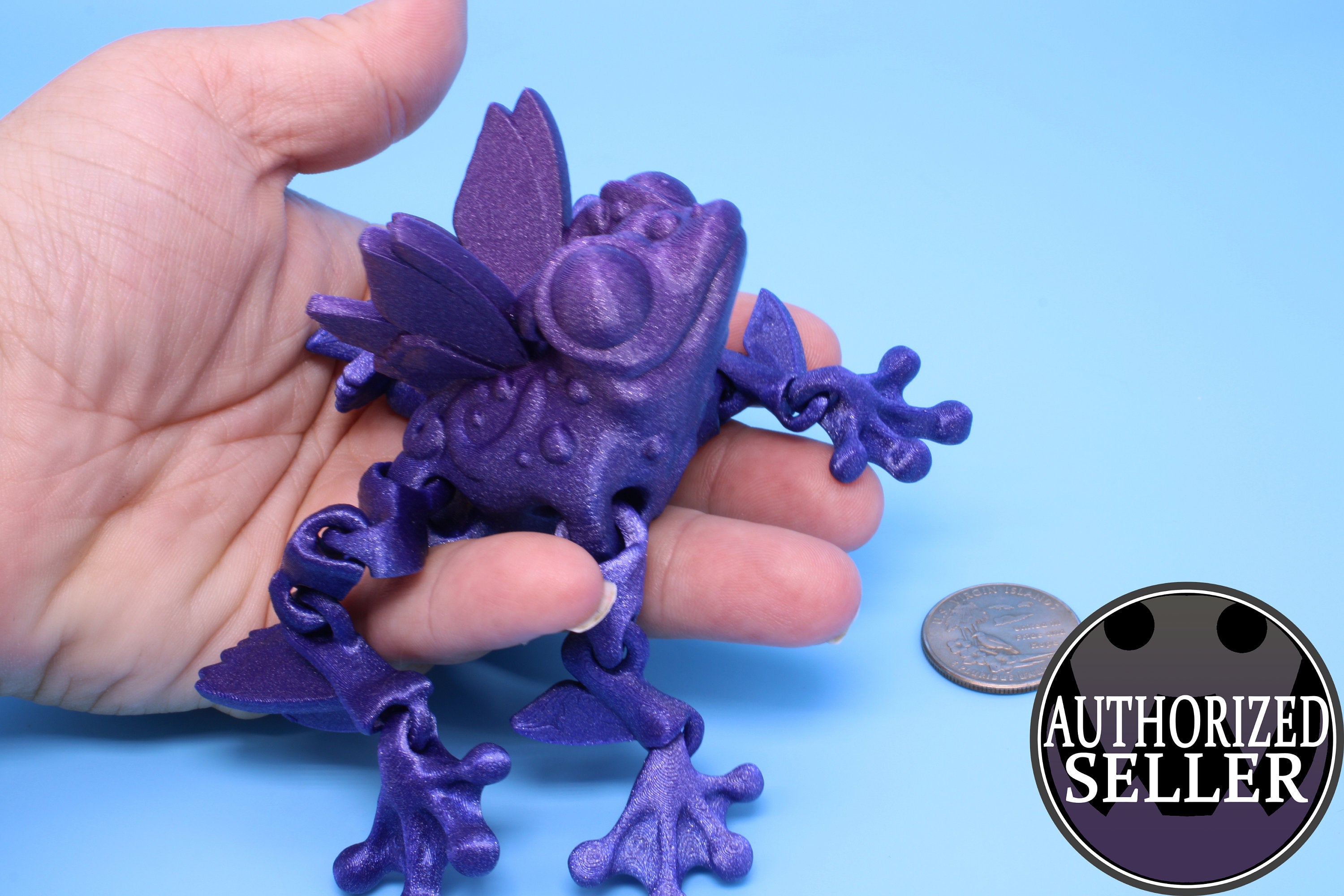 Butterfly Frog- 3D Printed | Flutter Frog | Articulating Frog.