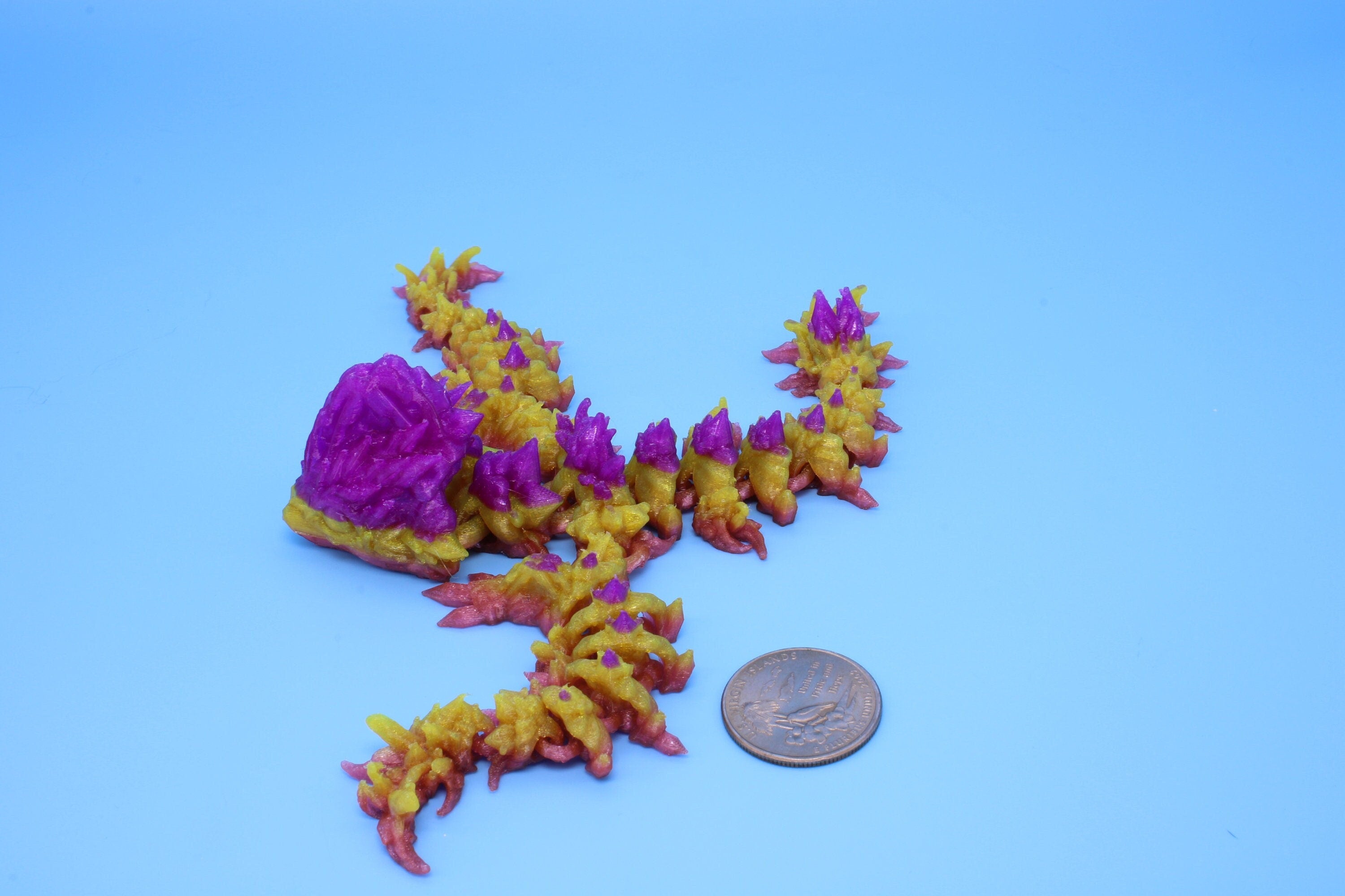 Jellyfish Dragon 3D printed, Articulating