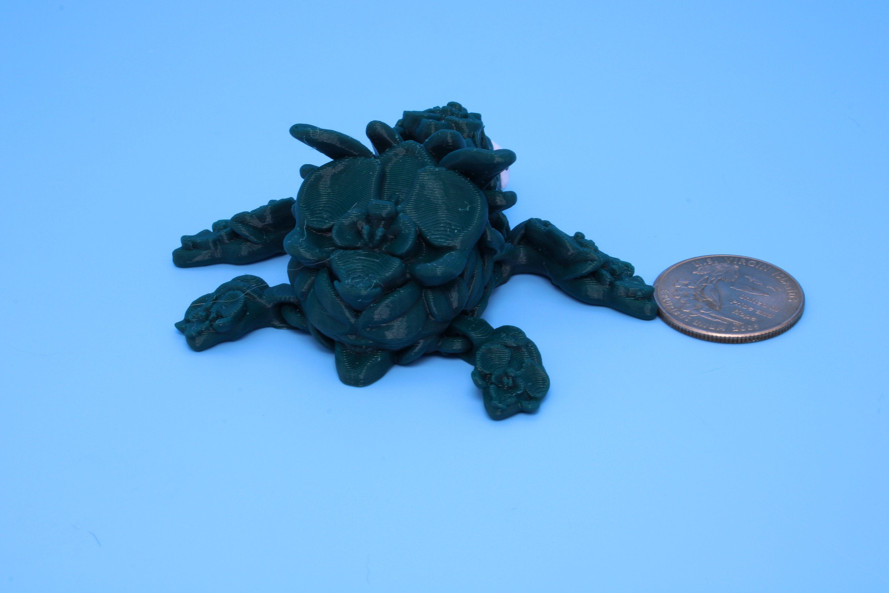 Miniature Turtle, 3D Printed Orchid Turtle
