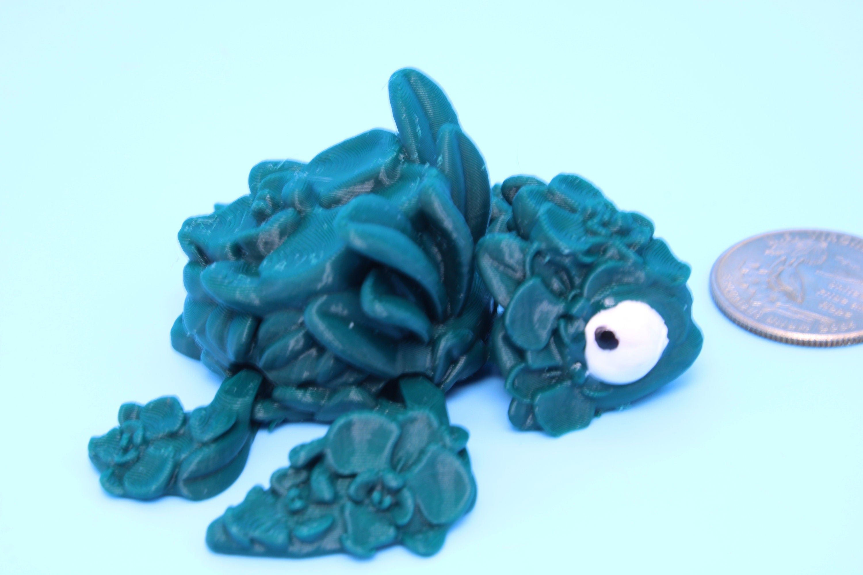 Miniature Turtle, 3D Printed Orchid Turtle