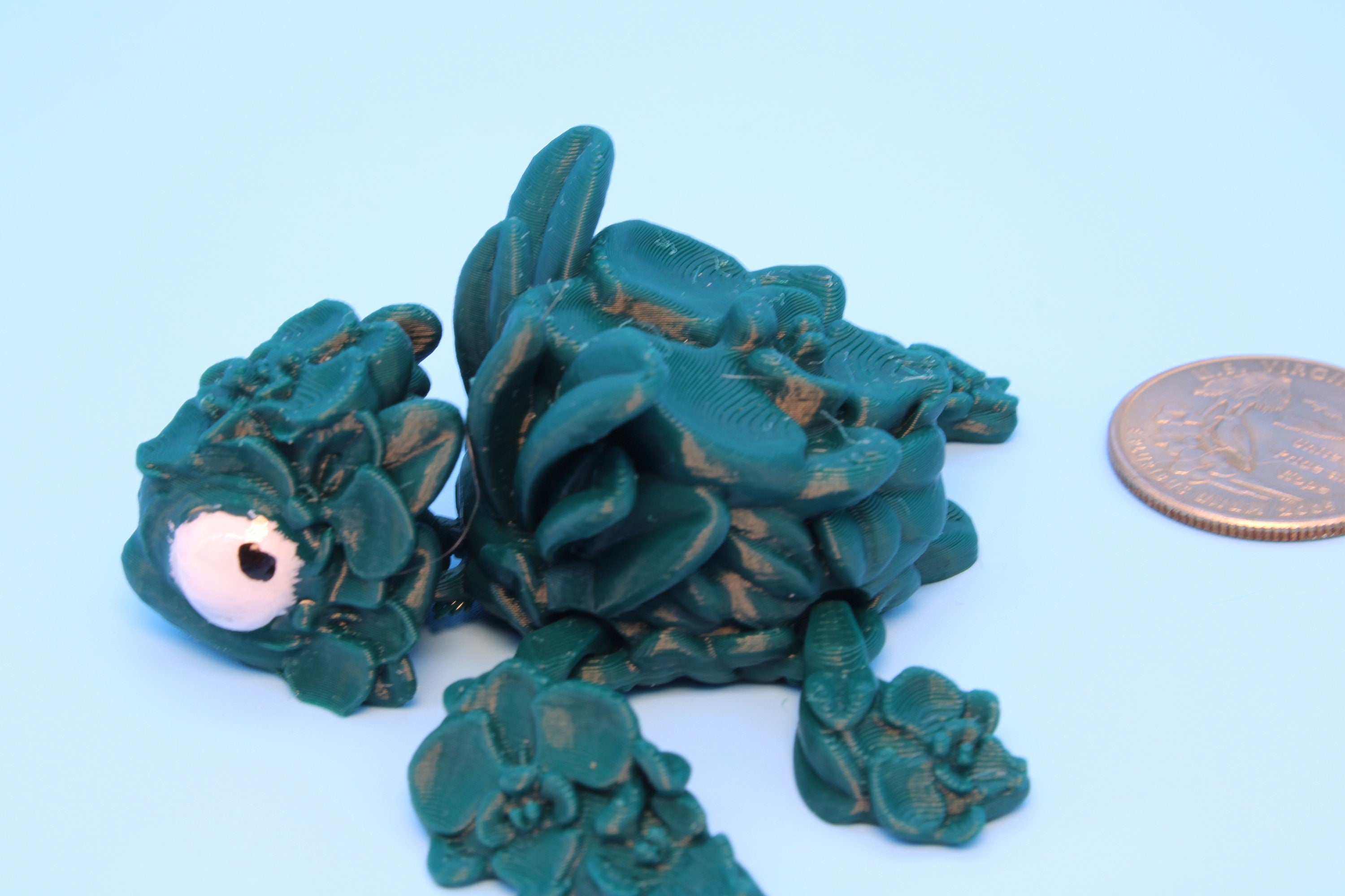 Miniature Turtle, 3D Printed Orchid Turtle
