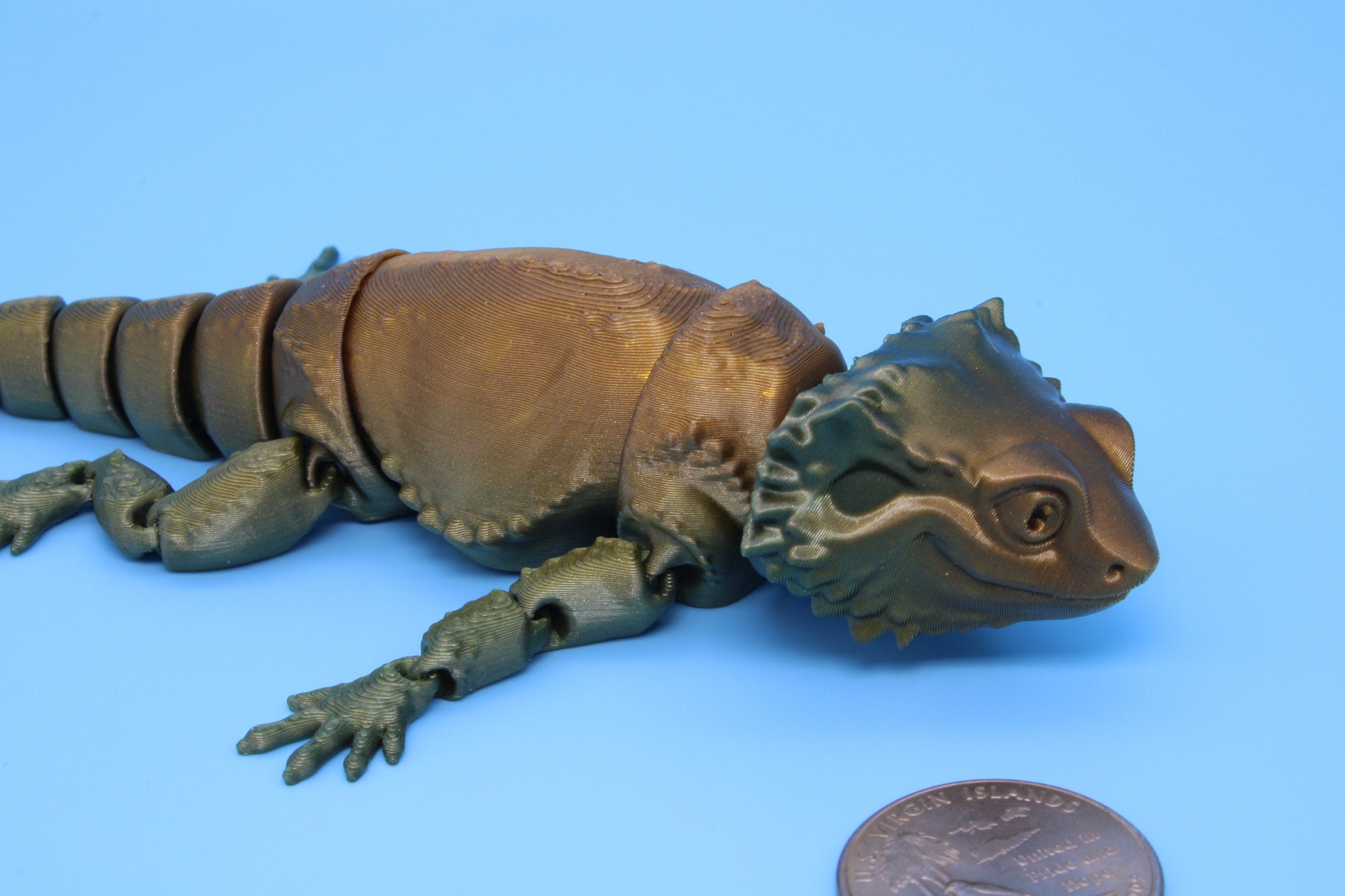 Bearded Dragon -3D Printed 6in.