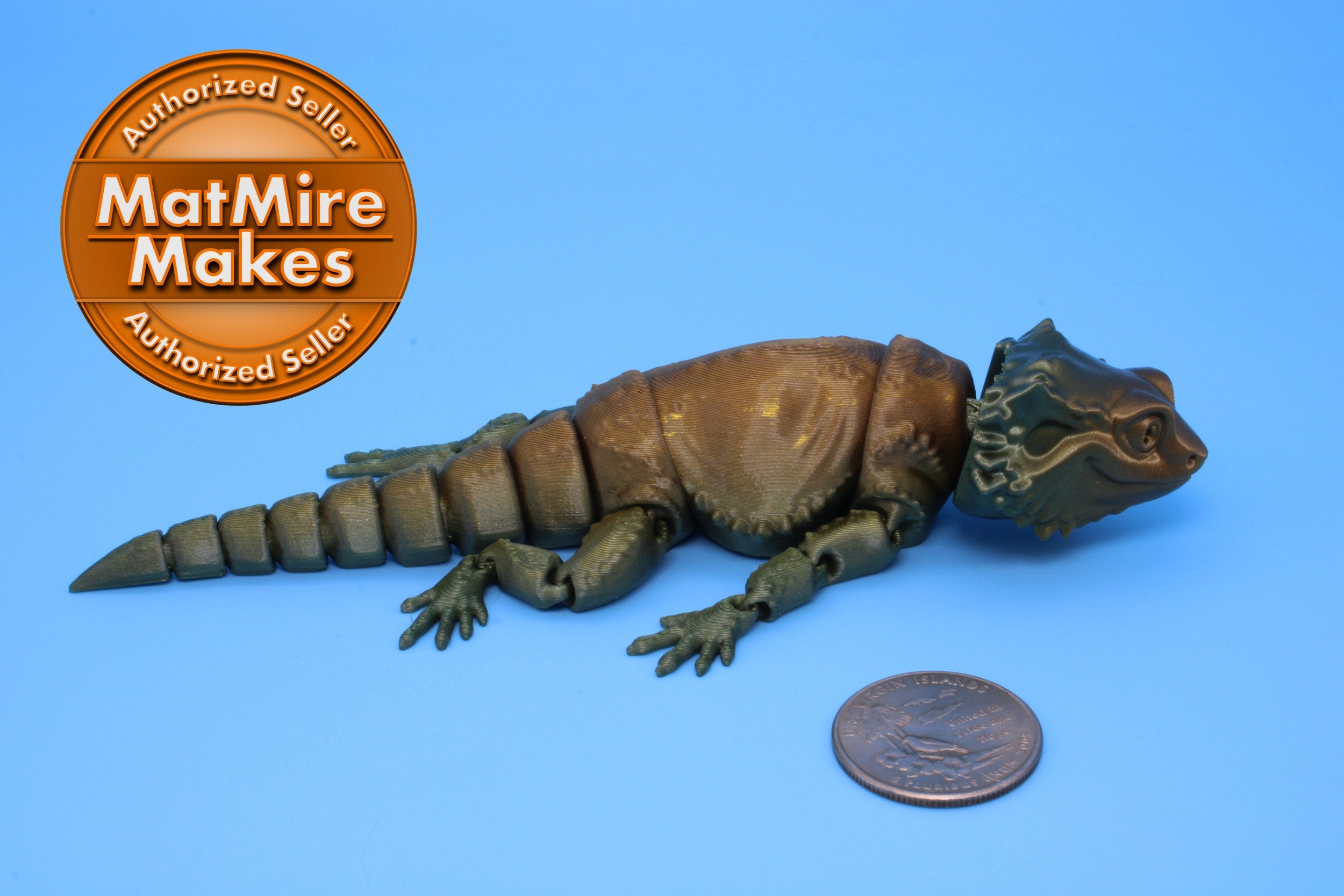 Bearded Dragon -3D Printed 6in.