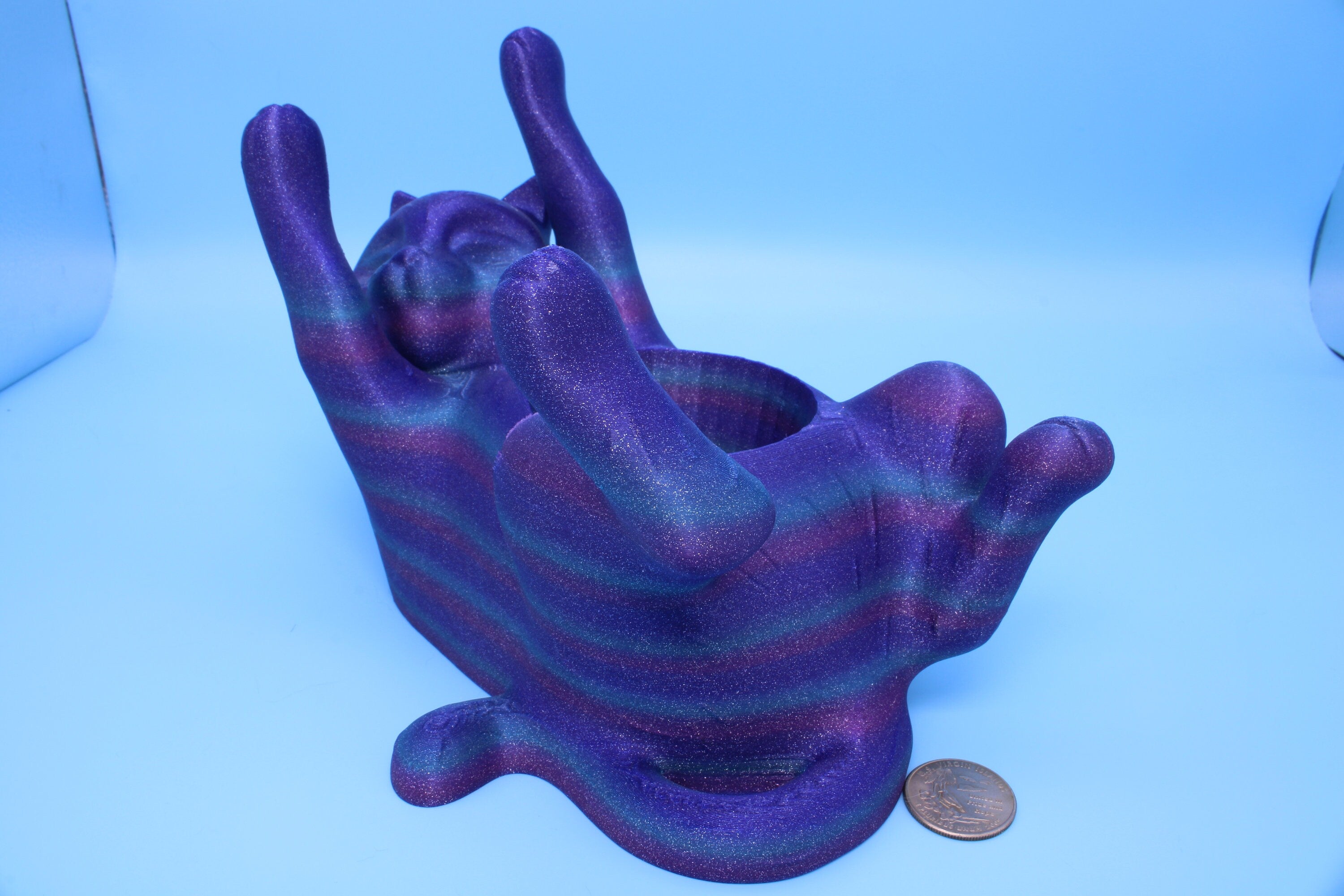 Cat- Flower Pot, Pen Holder, or Small Dish | 3D Printed