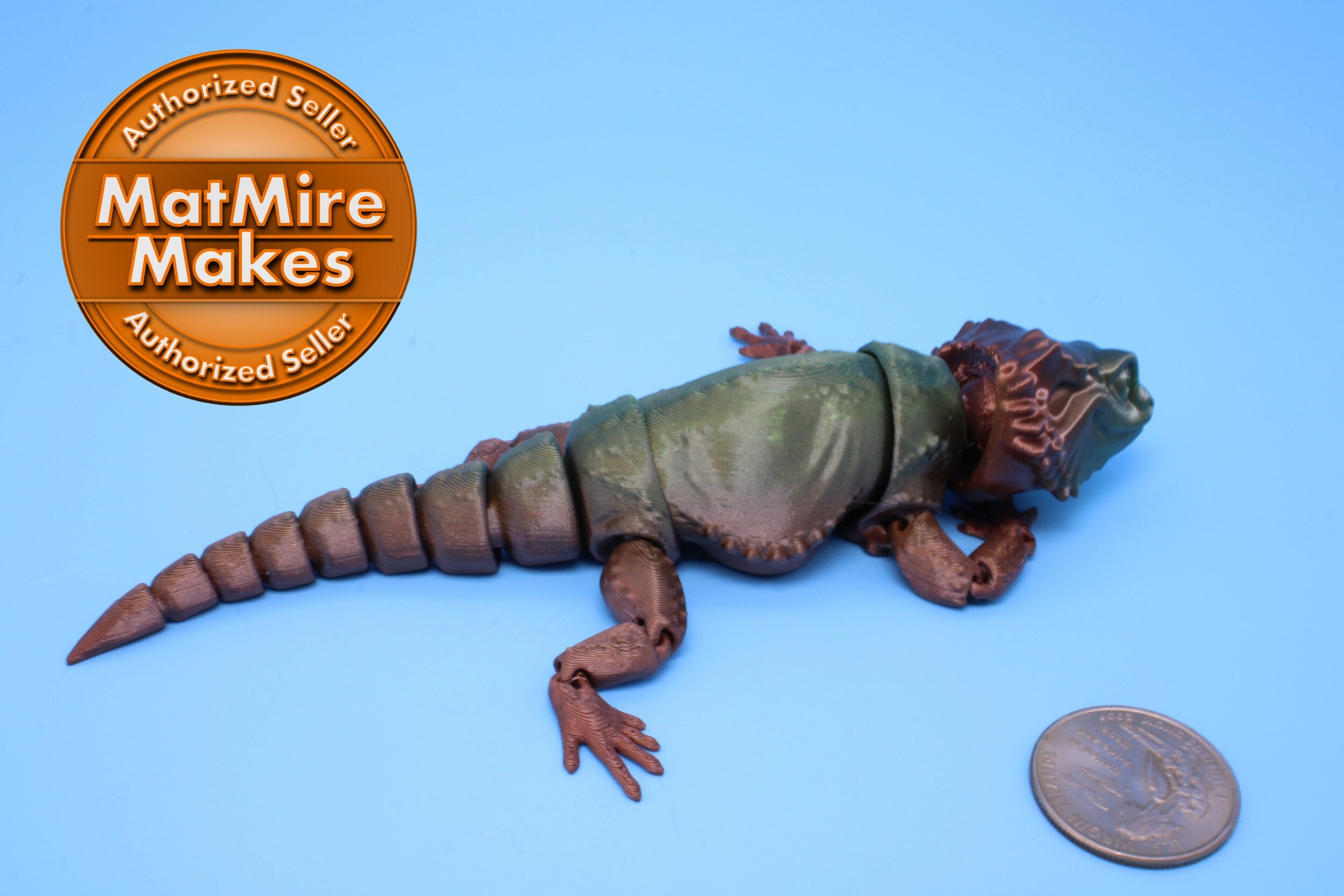 Bearded Dragon -3D Printed 6in.
