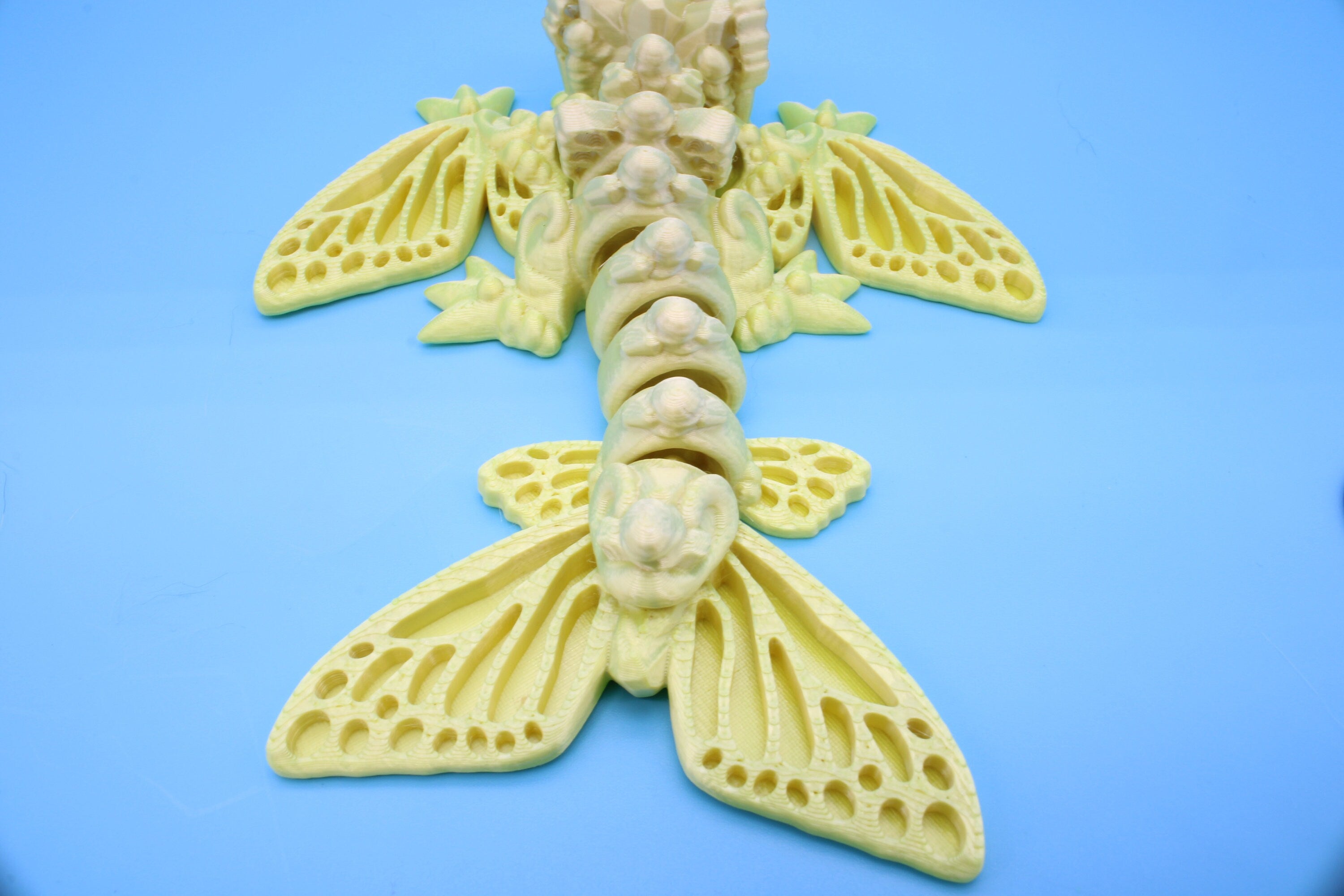 Butterfly Wyvern | 3D Printed | Wyvern Dragon | 6 in. | Dragon Toy | Fidget Toy | Flexi Dragon.