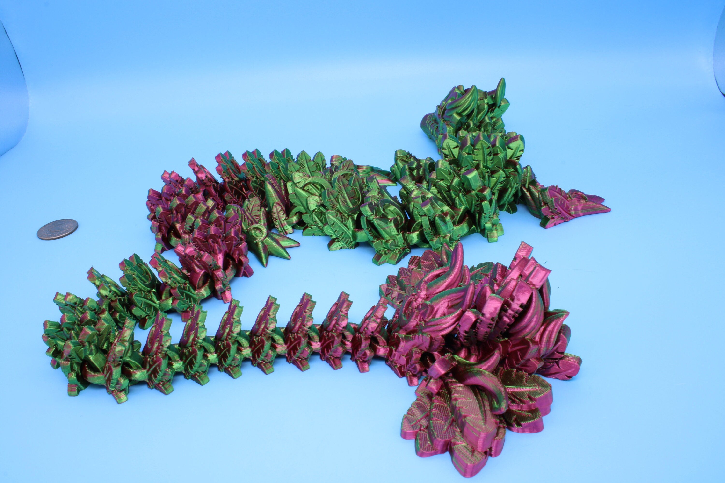 Lunar Dragon | Dual Color | 3D Printed Dragon 31 inches!