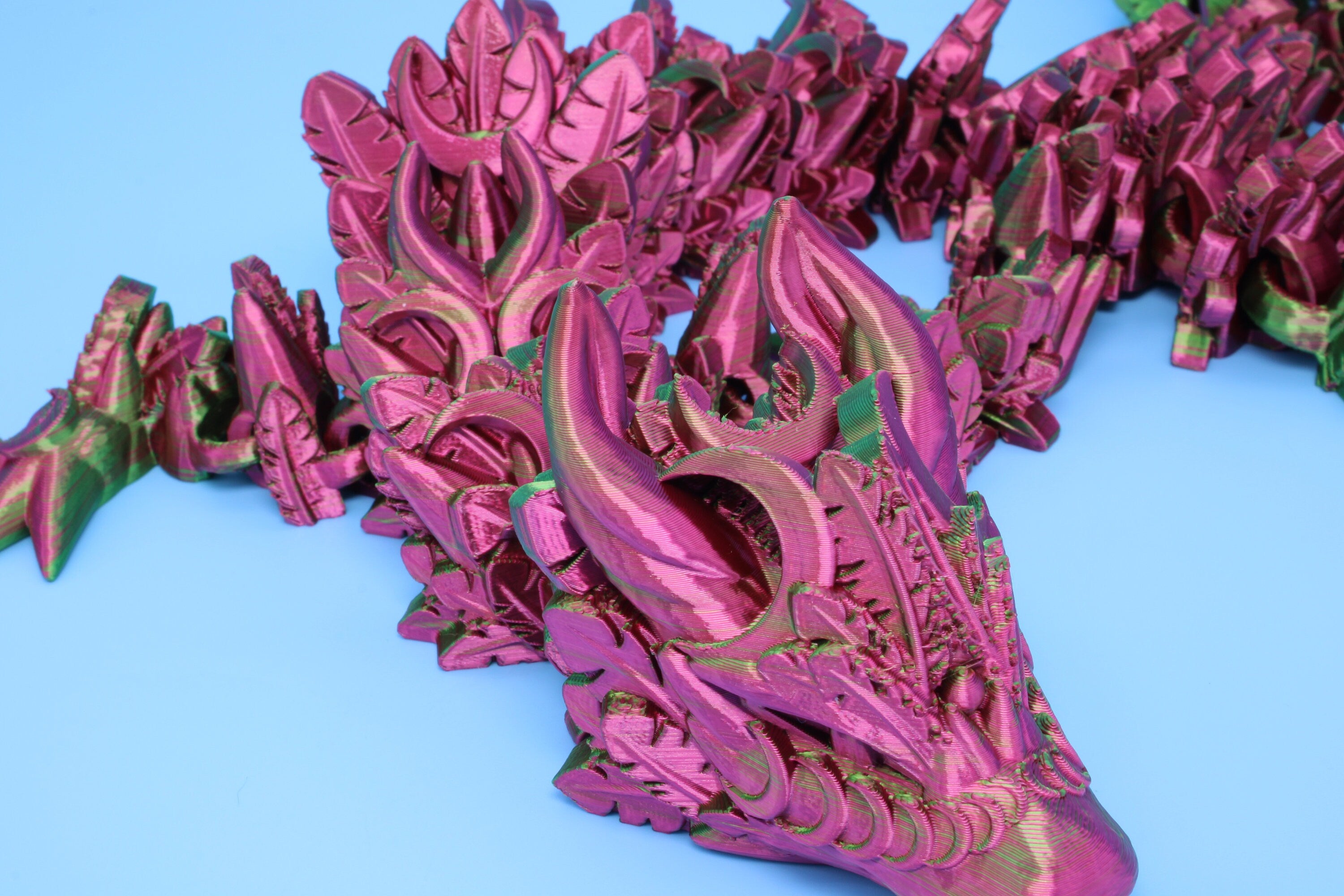 Lunar Dragon | Dual Color | 3D Printed Dragon 31 inches!