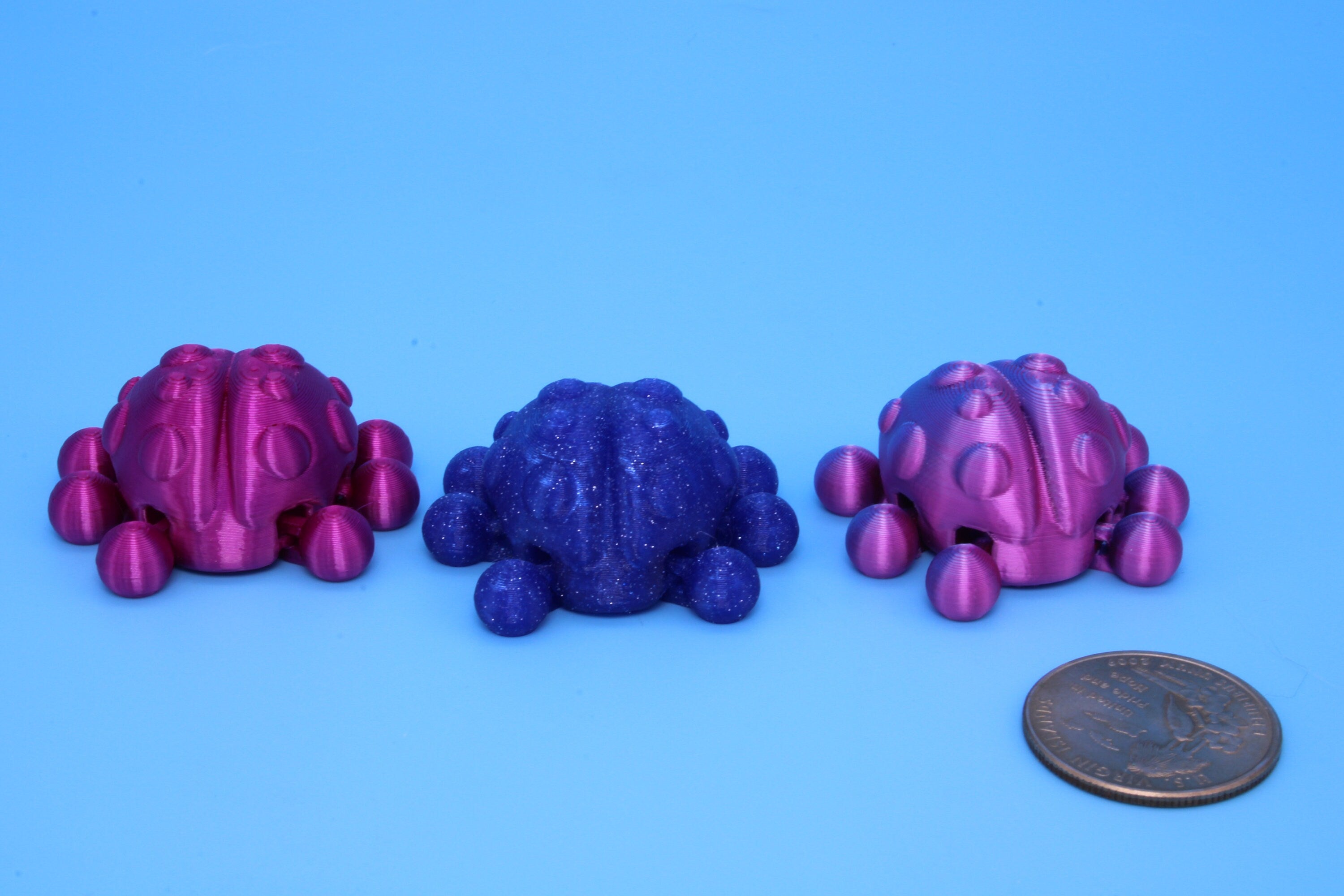 Ladybug- 3 pack | 3D Printed | Cute Ladybug | 1.25 inches | Fidget Toy.