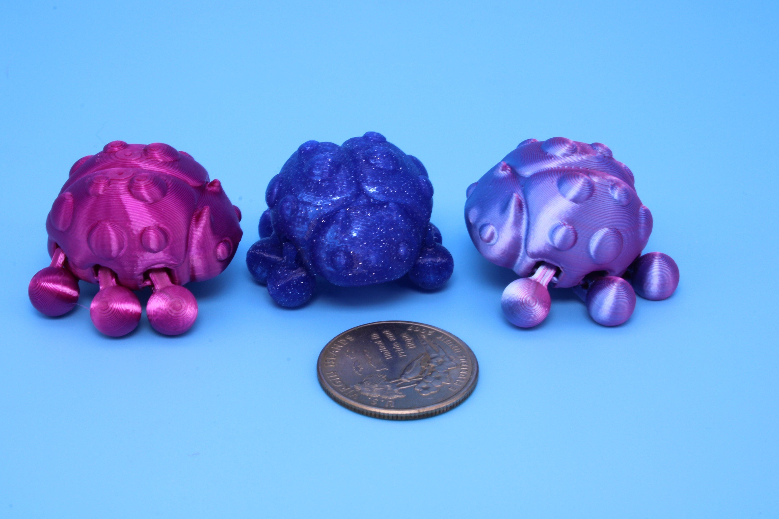 Ladybug- 3 pack | 3D Printed | Cute Ladybug | 1.25 inches | Fidget Toy.