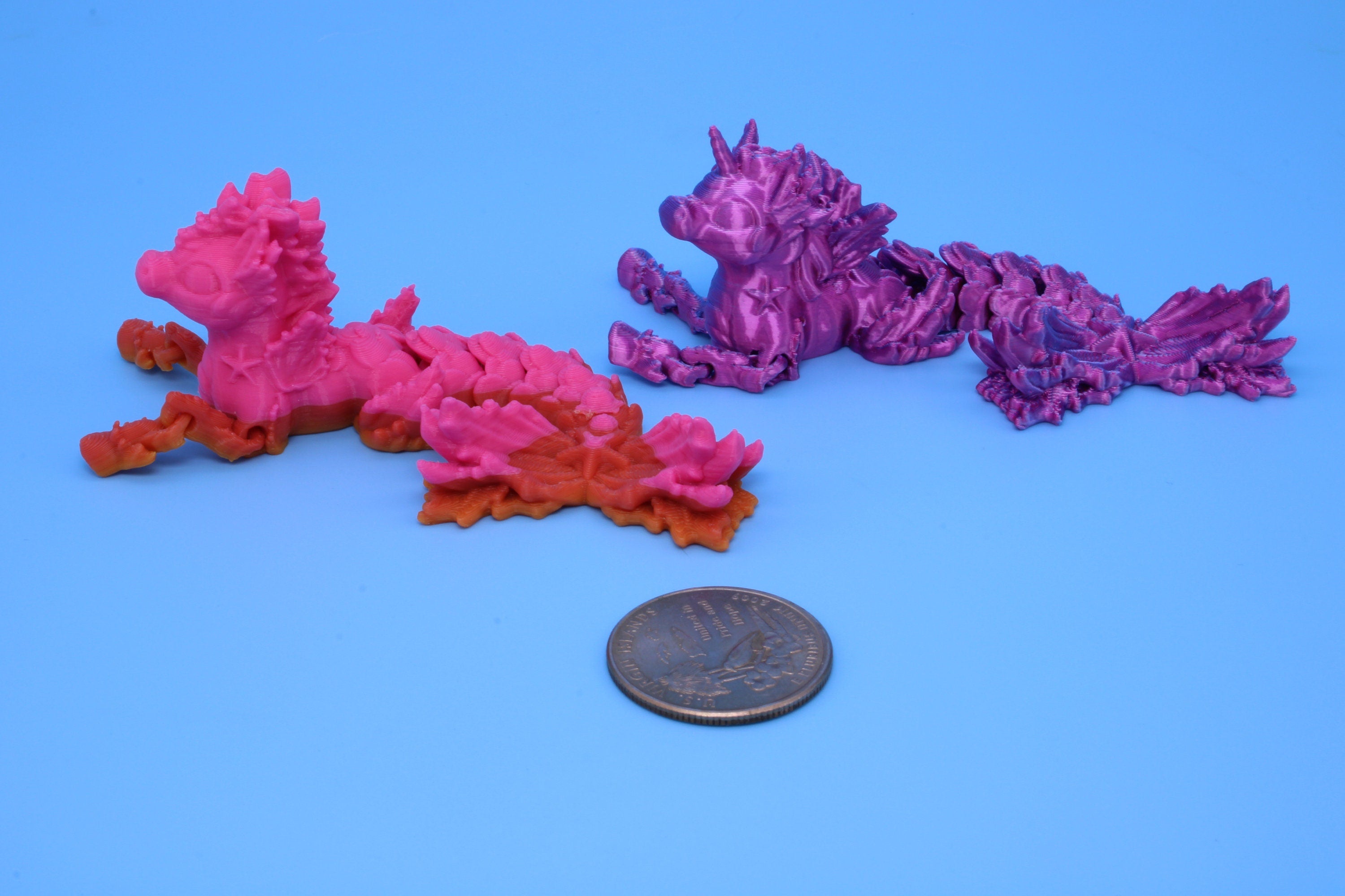 Sea Horse | Rainbow | Cute Hippocampus | 3.75 in. | 3D Printed | Sea Horse Fidget Toy.