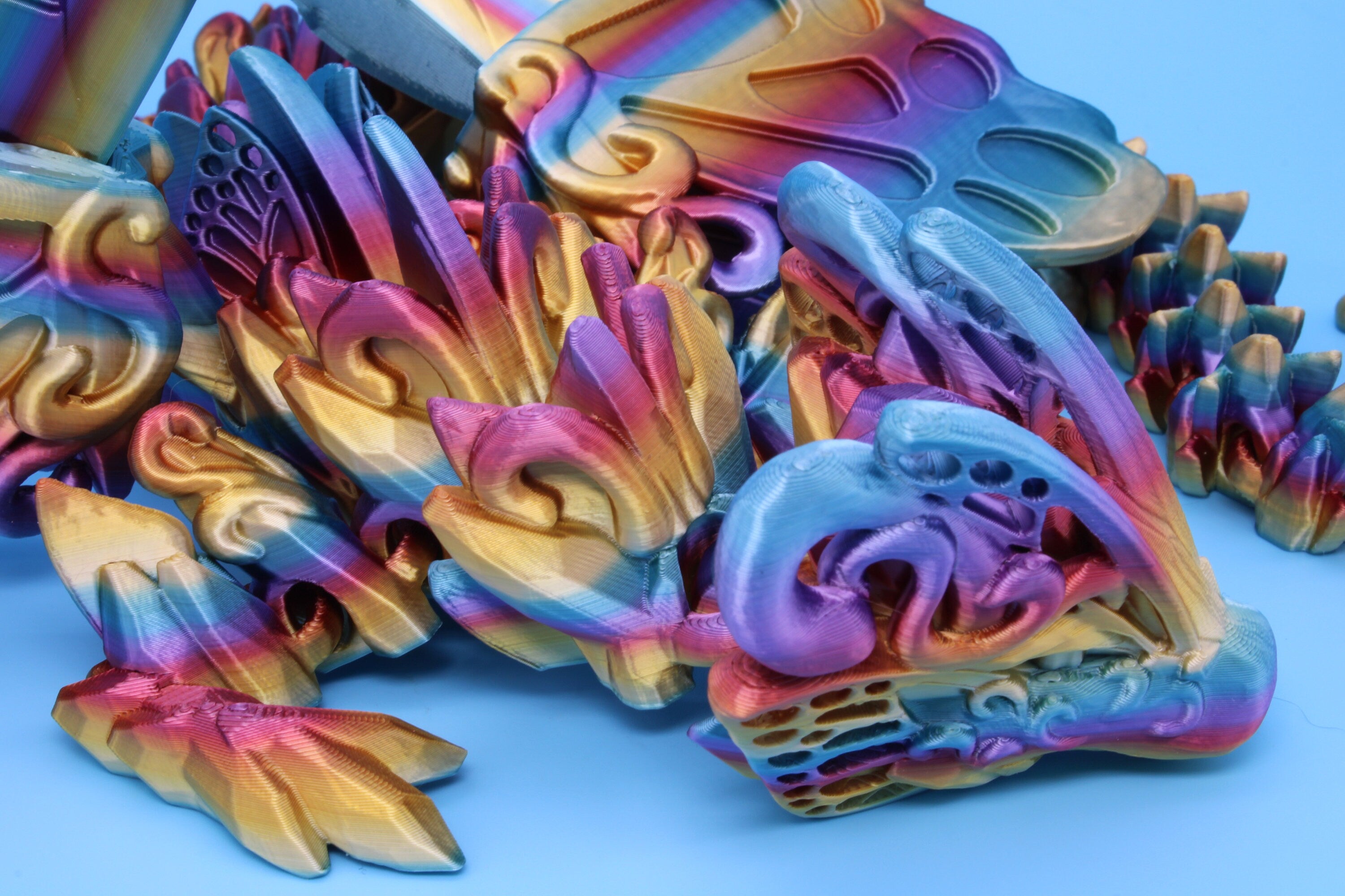 Butterfly Wing Dragon | 3D Printed Articulating Dragon 18 in.