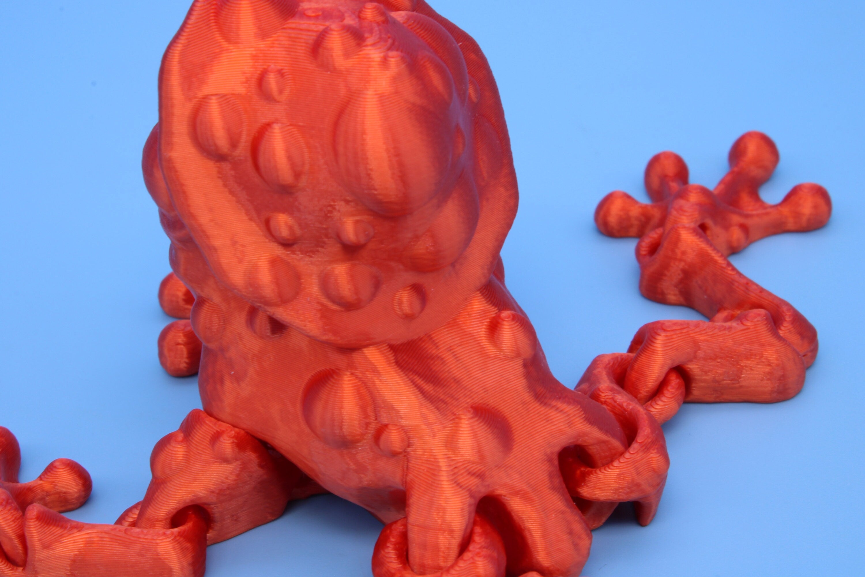 Mushroom Frog | 3D Printed | Friendly Frog | Fidget Toy | Articulating Frog.