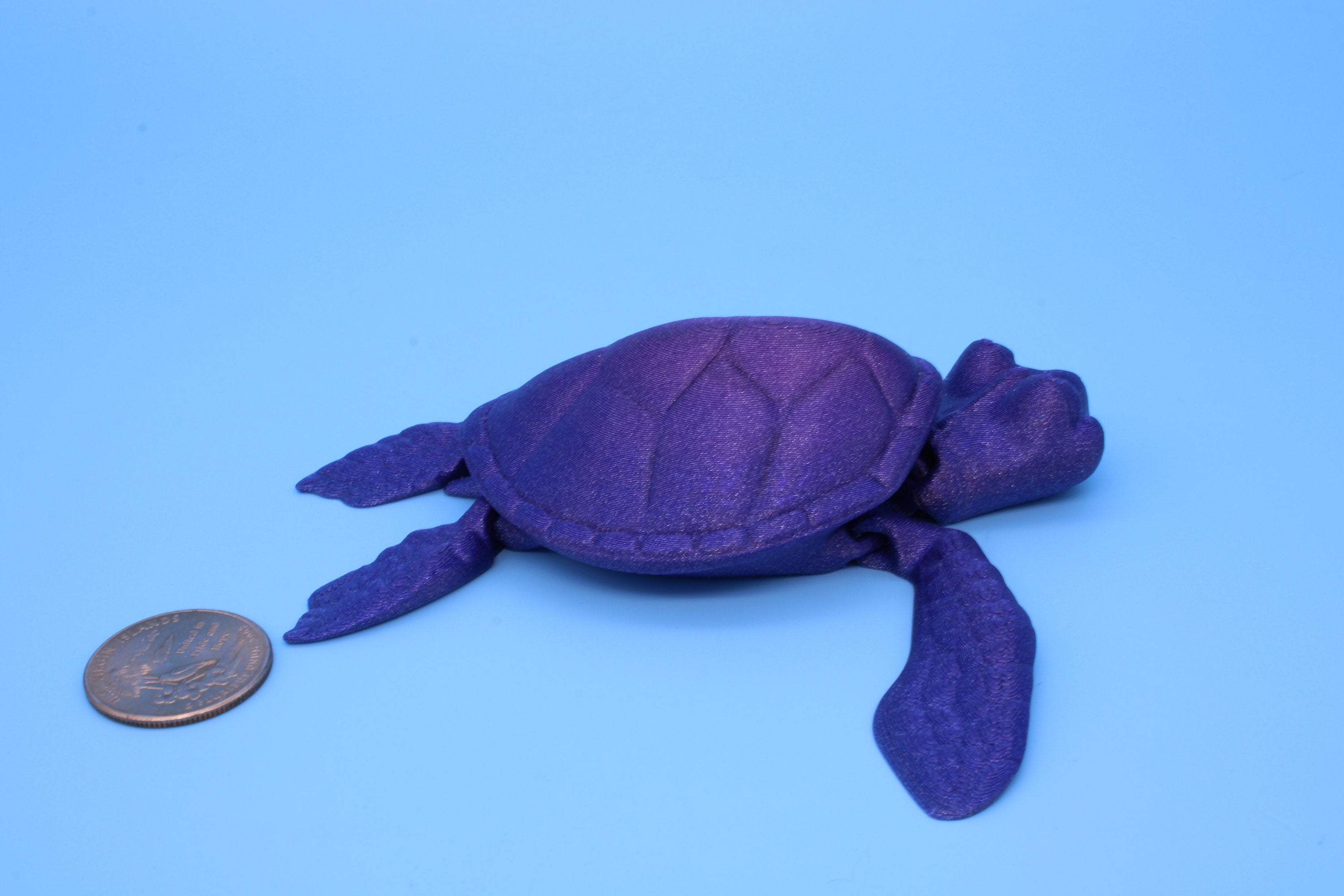 Turtle- Miniature, Articulating, 3D printed