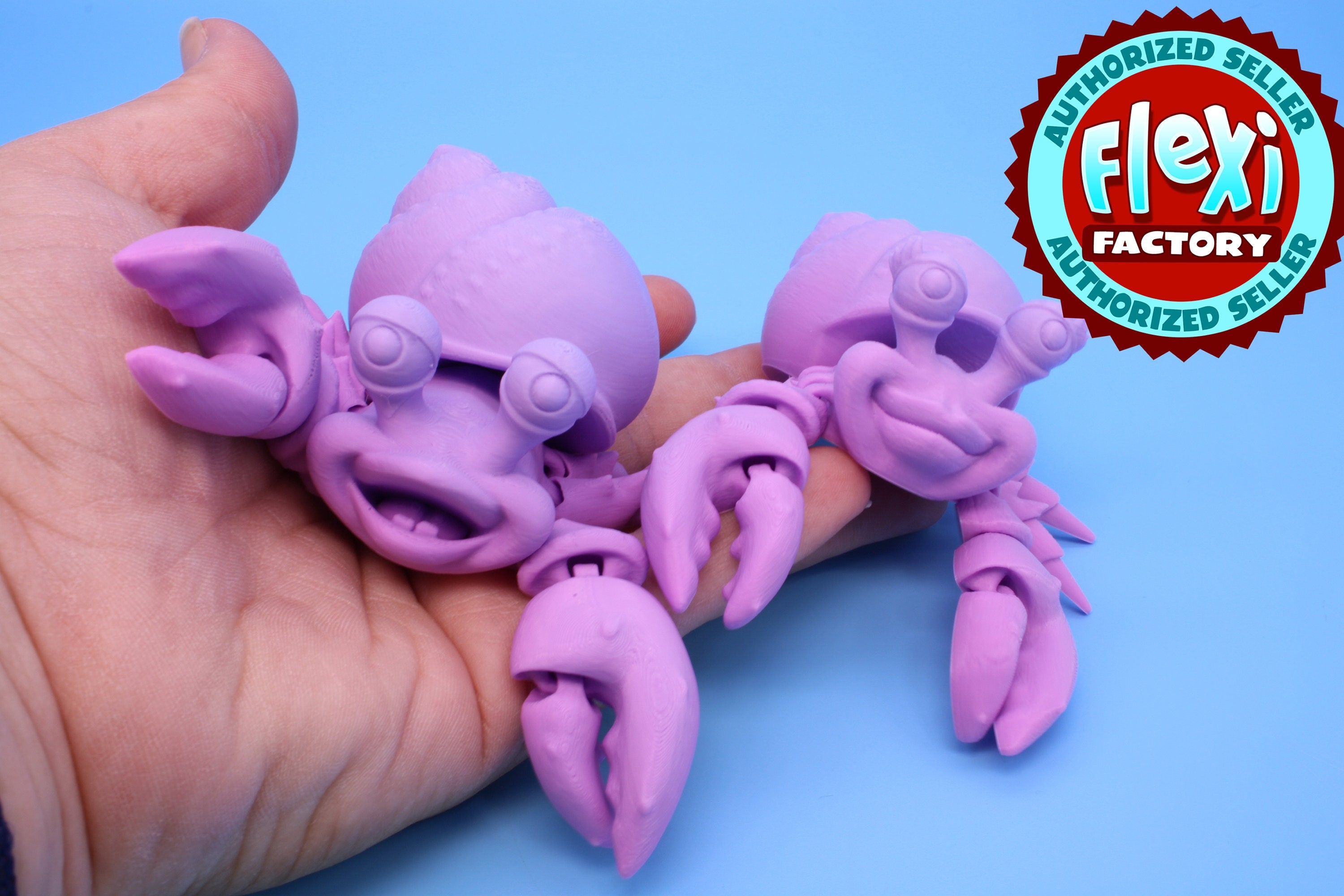 Hermit Crabs- Mr. & Mrs. | 3D Printed | Super Cute | Friendly Crabs.