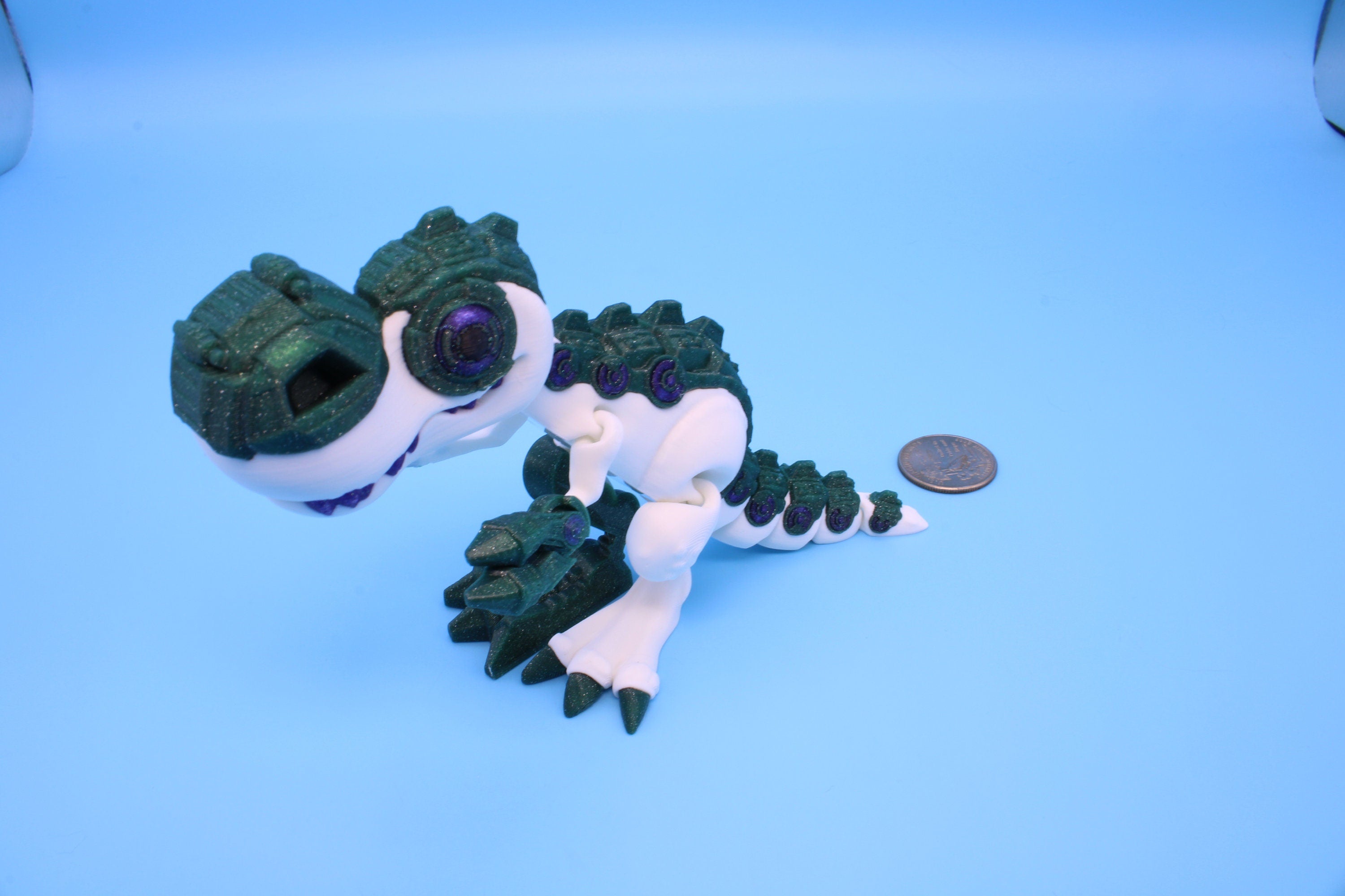 Flexi T-Rex | Articulating | 3D Printed | Tyrannosaurus | Super Cute Dinosaur.