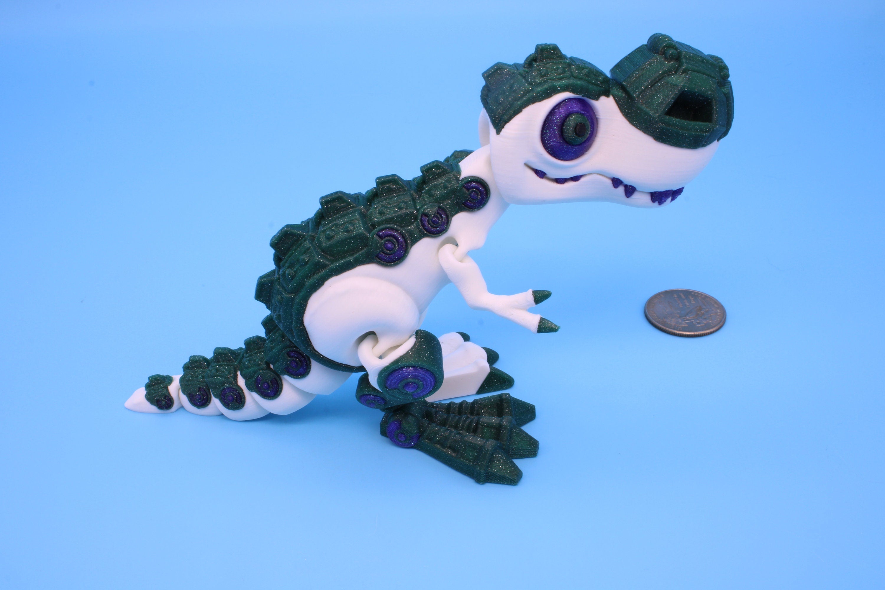 Flexi T-Rex | Articulating | 3D Printed | Tyrannosaurus | Super Cute Dinosaur.