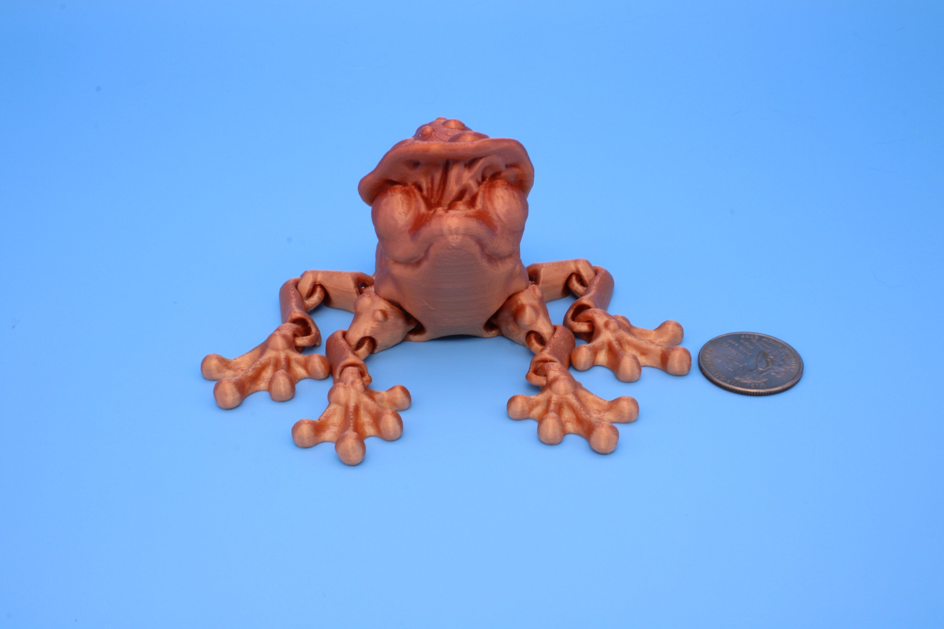 Mushroom Frog-| 3D Printed | Friendly Frog | Articulating Frog.