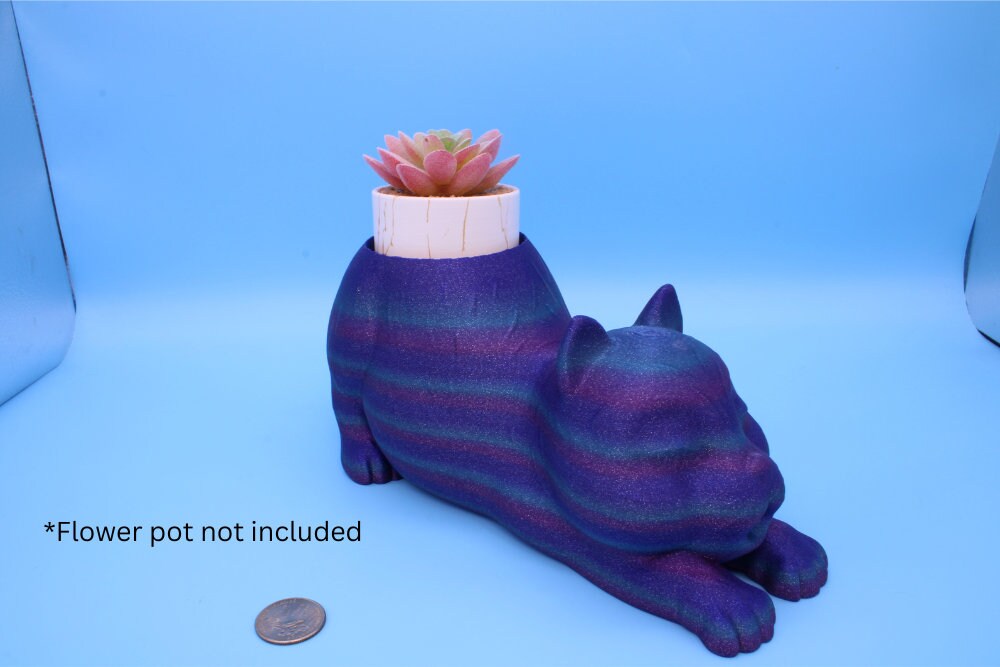 Cat- Flower Pot, or Small Dish | 3D Printed