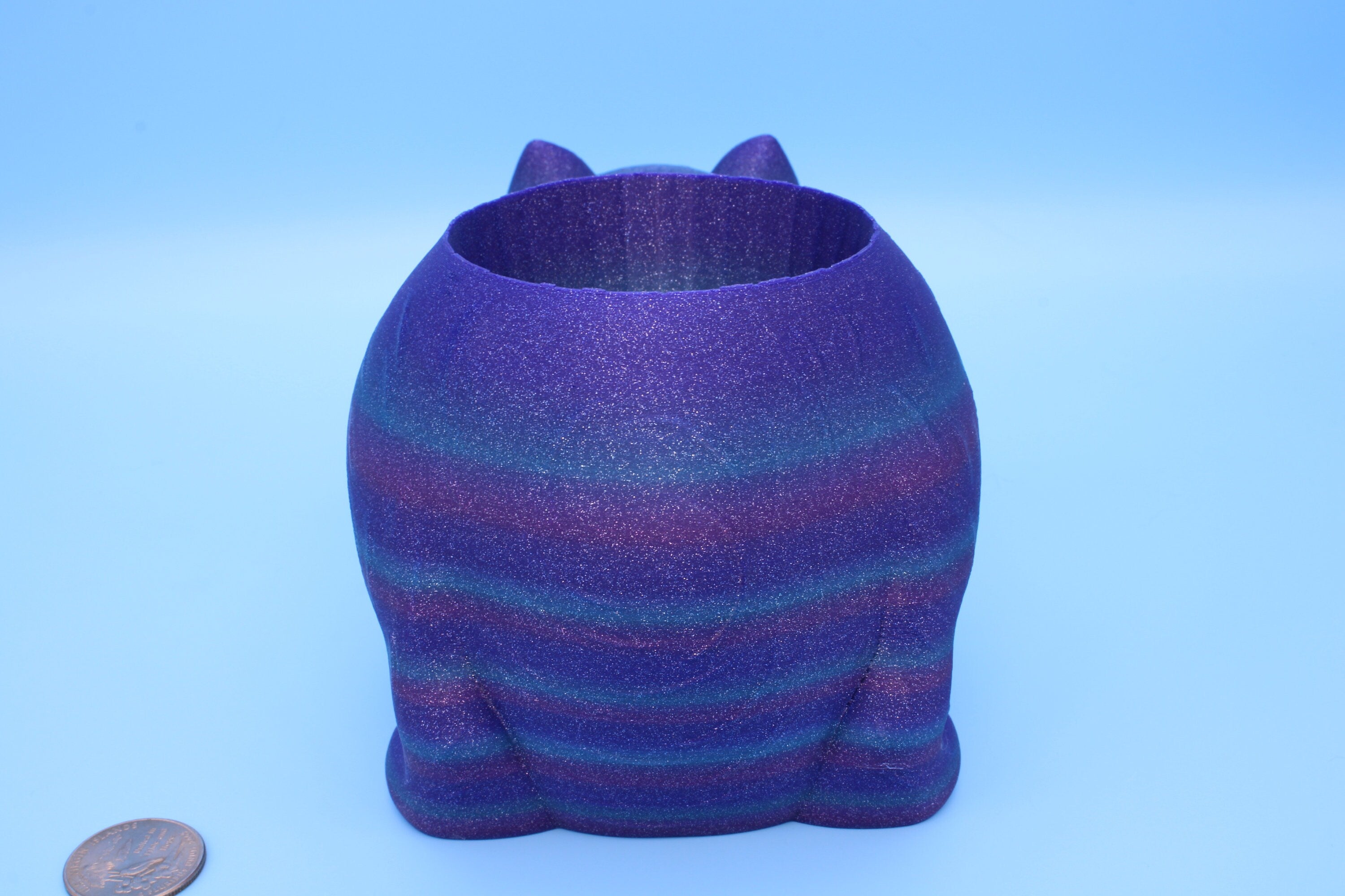 Cat- Flower Pot, or Small Dish | 3D Printed