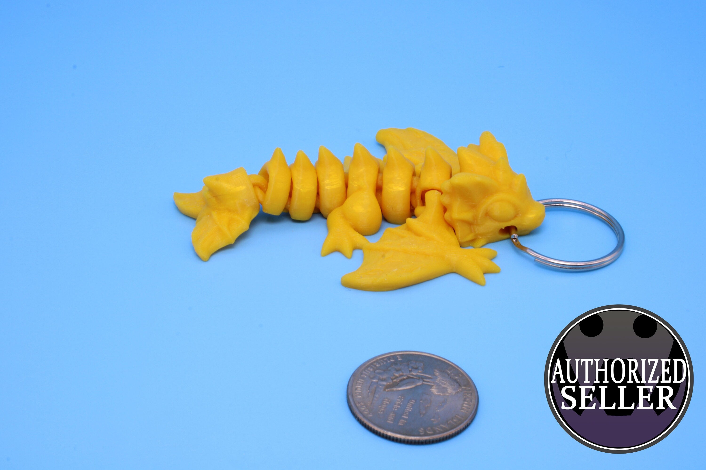 Baby Wyvern Dragon Keychain | 3D Printed | 4 in.