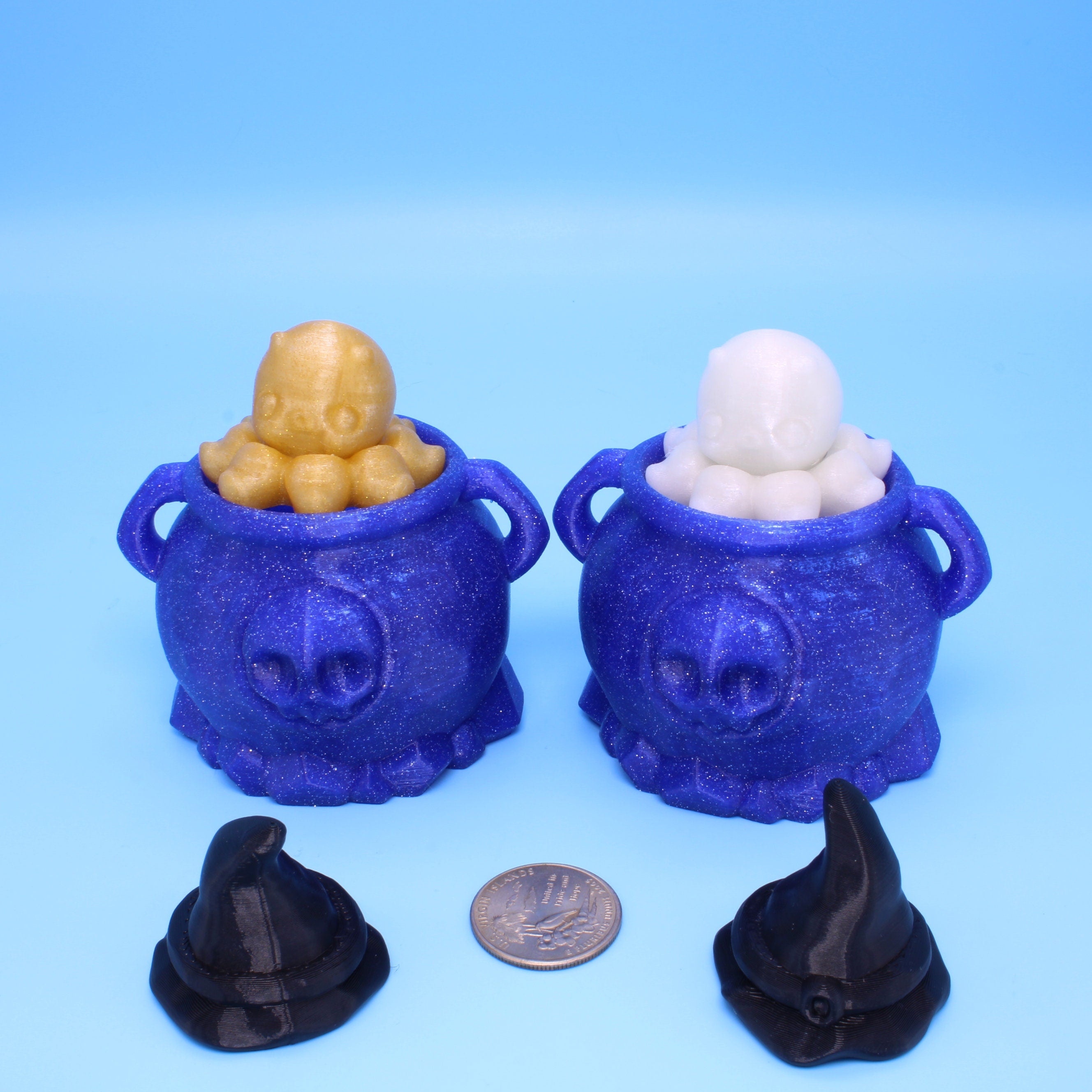 Spinner Octopus- Glow in the dark or Gold | 3D Printed