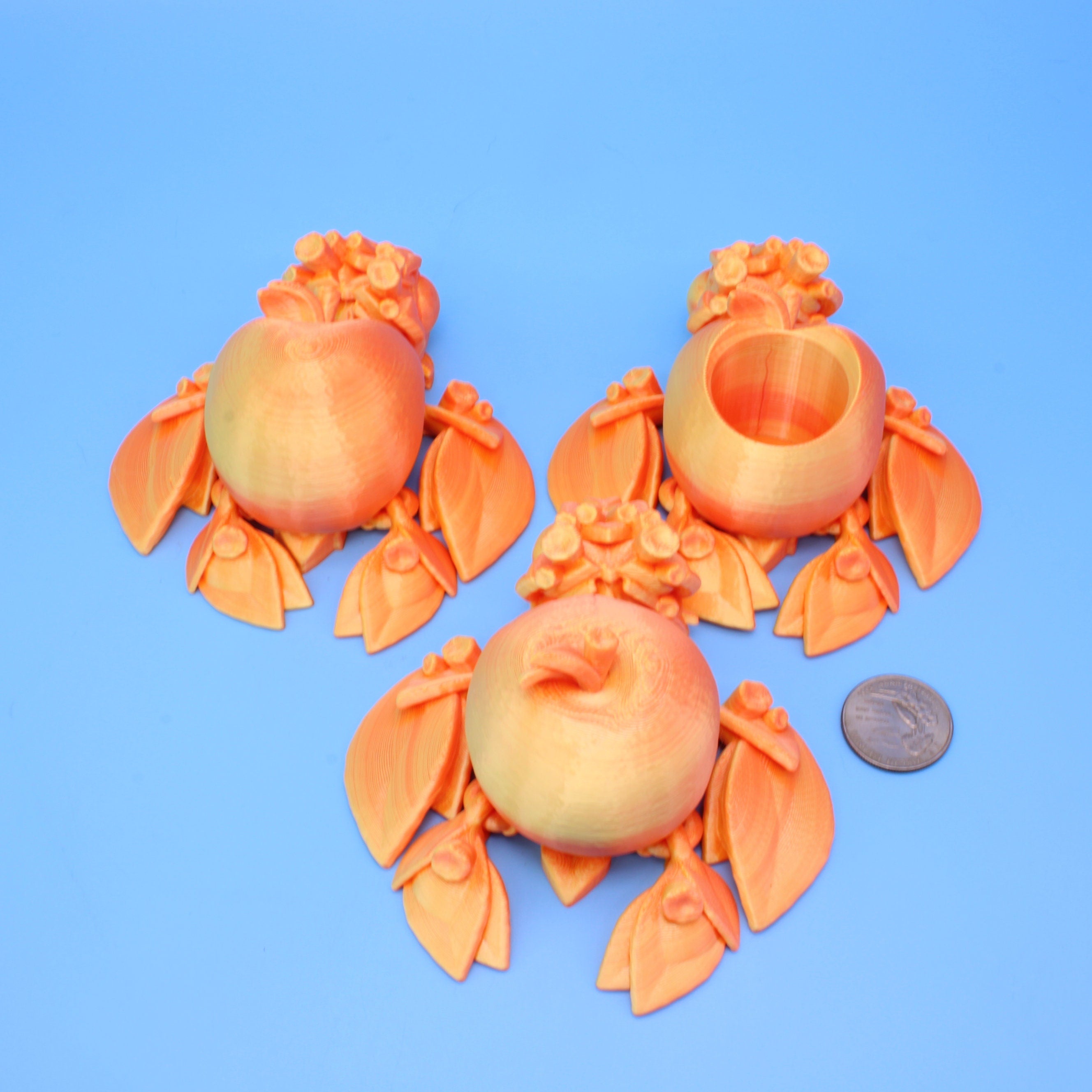 Apple Turtle- Orange / Yellow | 4.5 in. | 2 Versions.