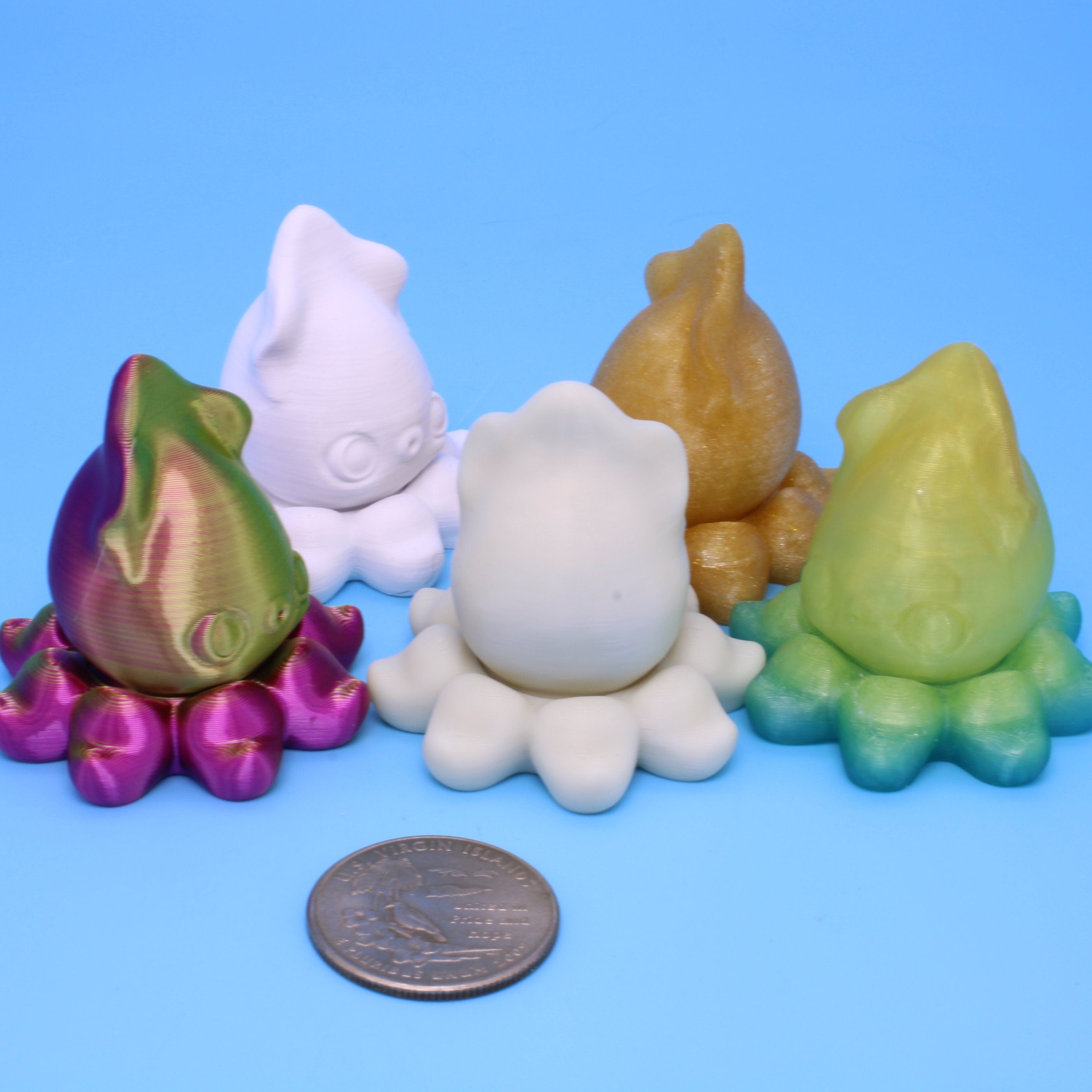Spinner Squid- "Squidget" | 3D Printed
