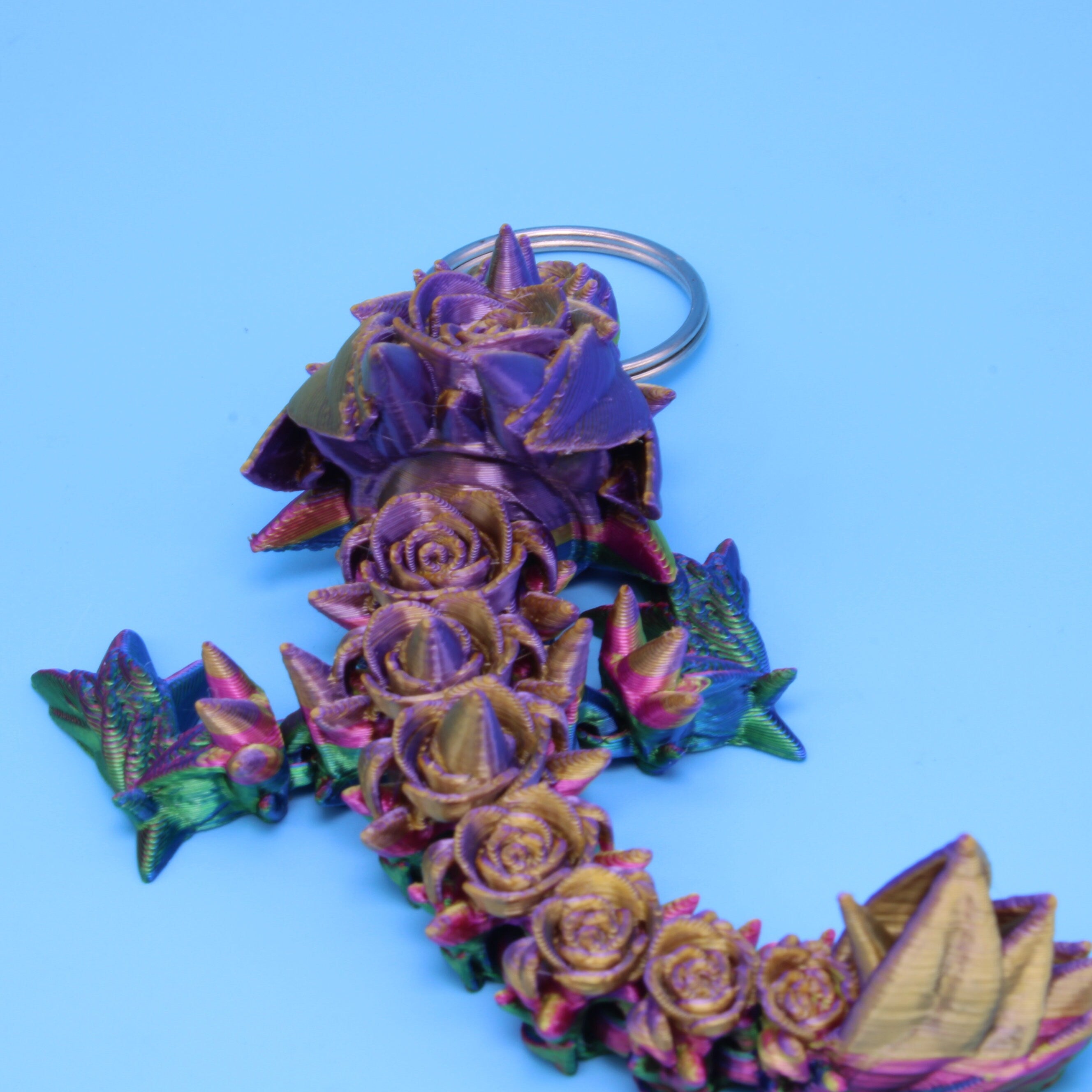 Baby Rose Dragon- Limited Edition Tadling Keychain | 3D Printed | 4.75 inches