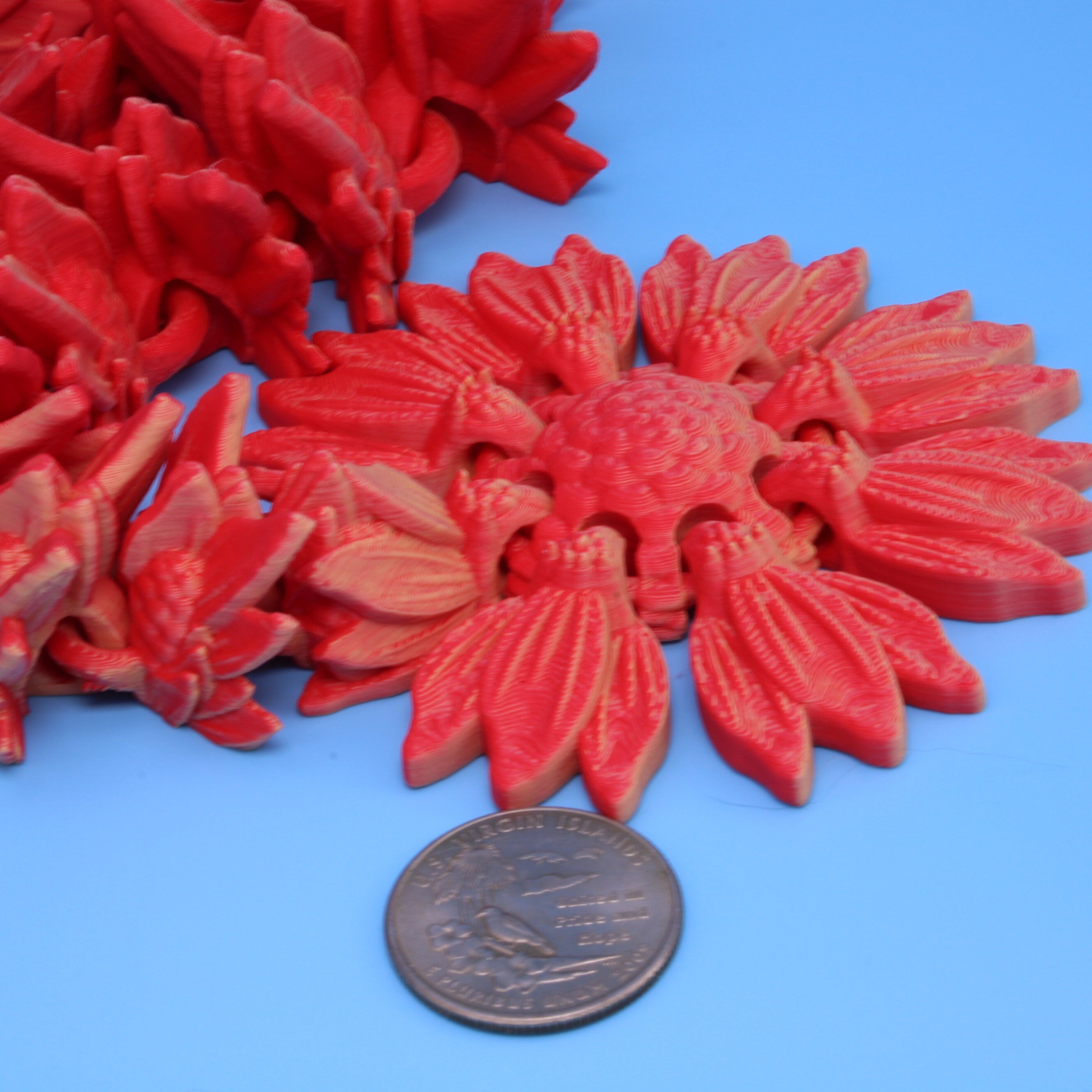 Sunflower Wing Dragon | 3D Printed | 19 in.