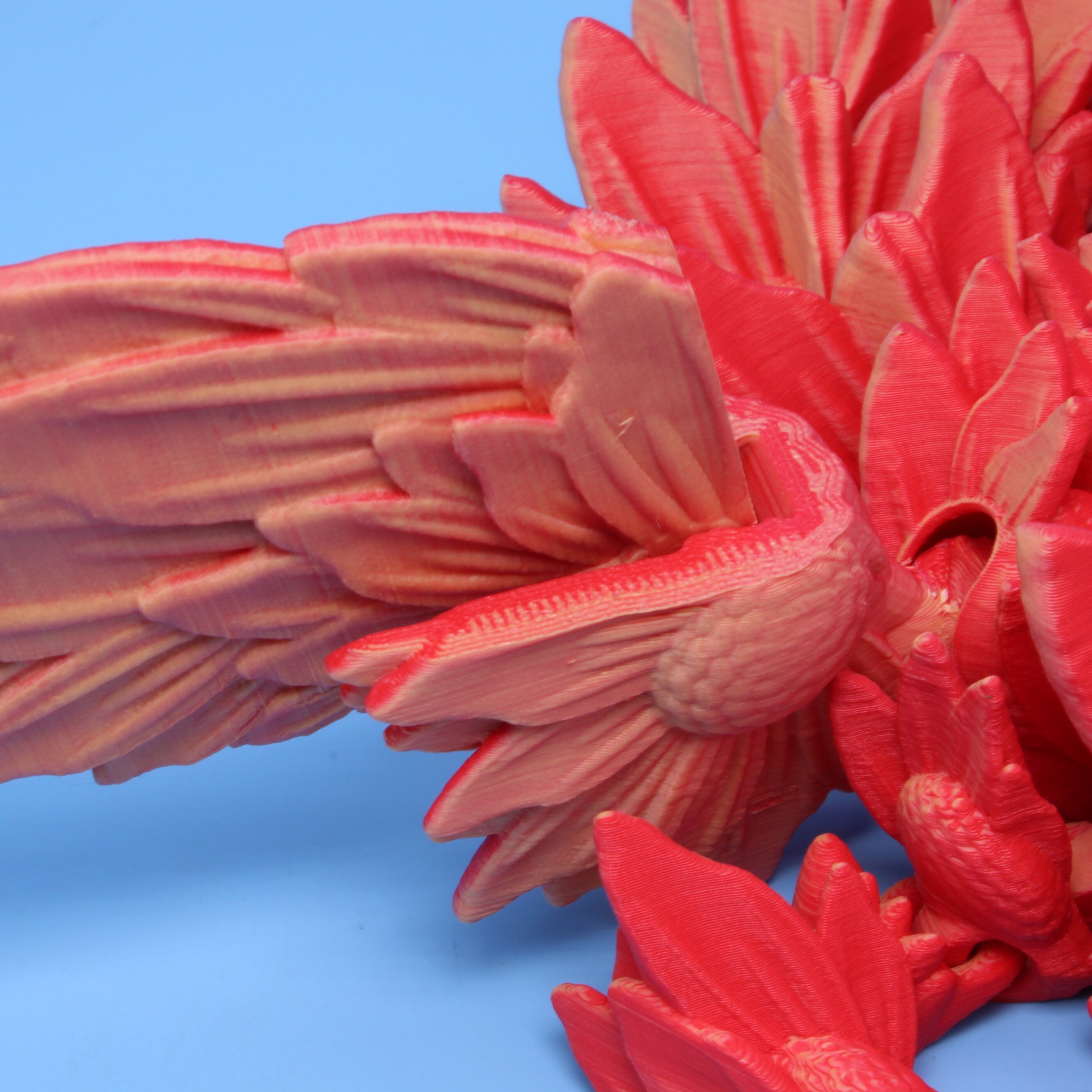 Sunflower Wing Dragon | 3D Printed | 19 in.