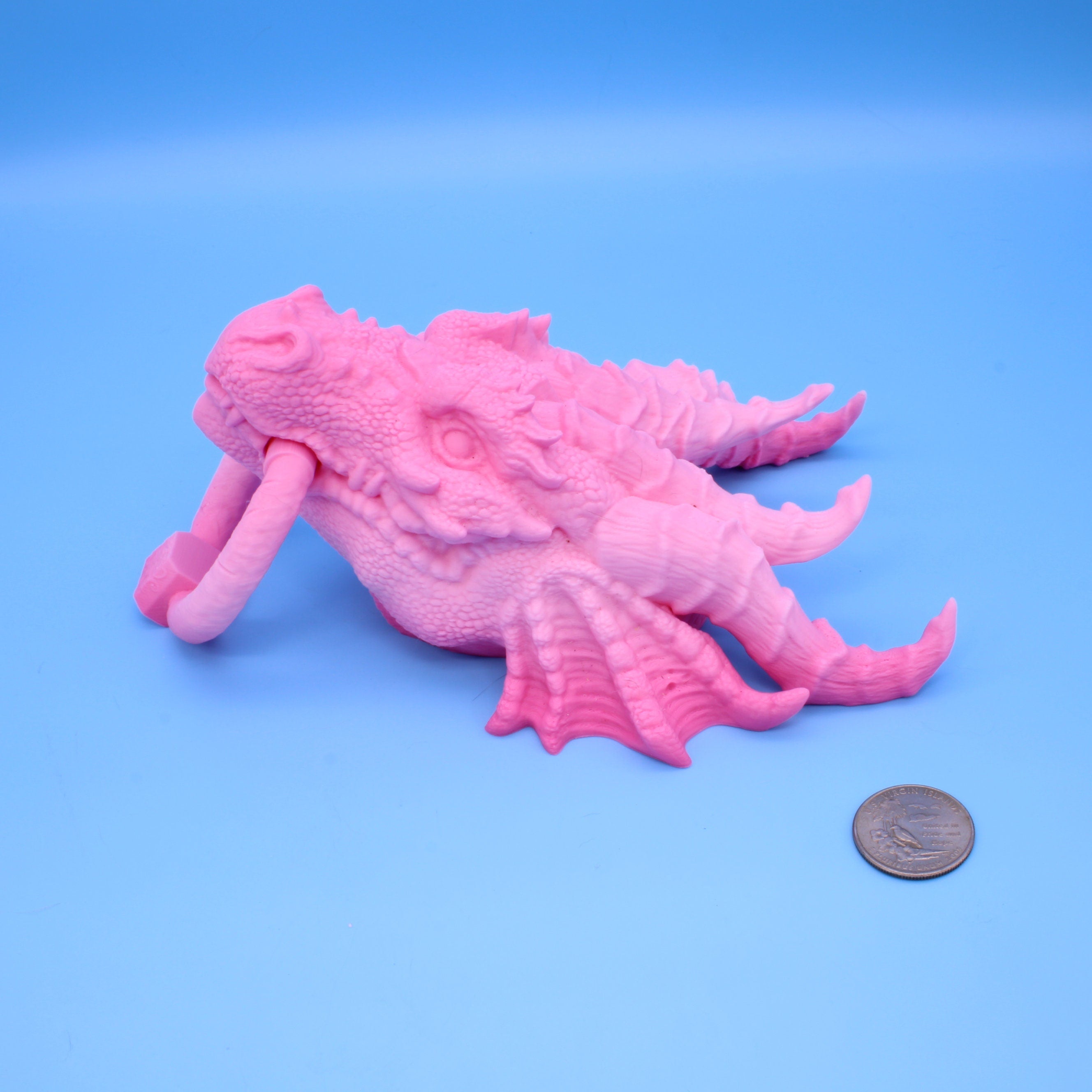 Dragon Head- Door Knocker | 3D Printed | Unique Dragon knocker with moving knocker