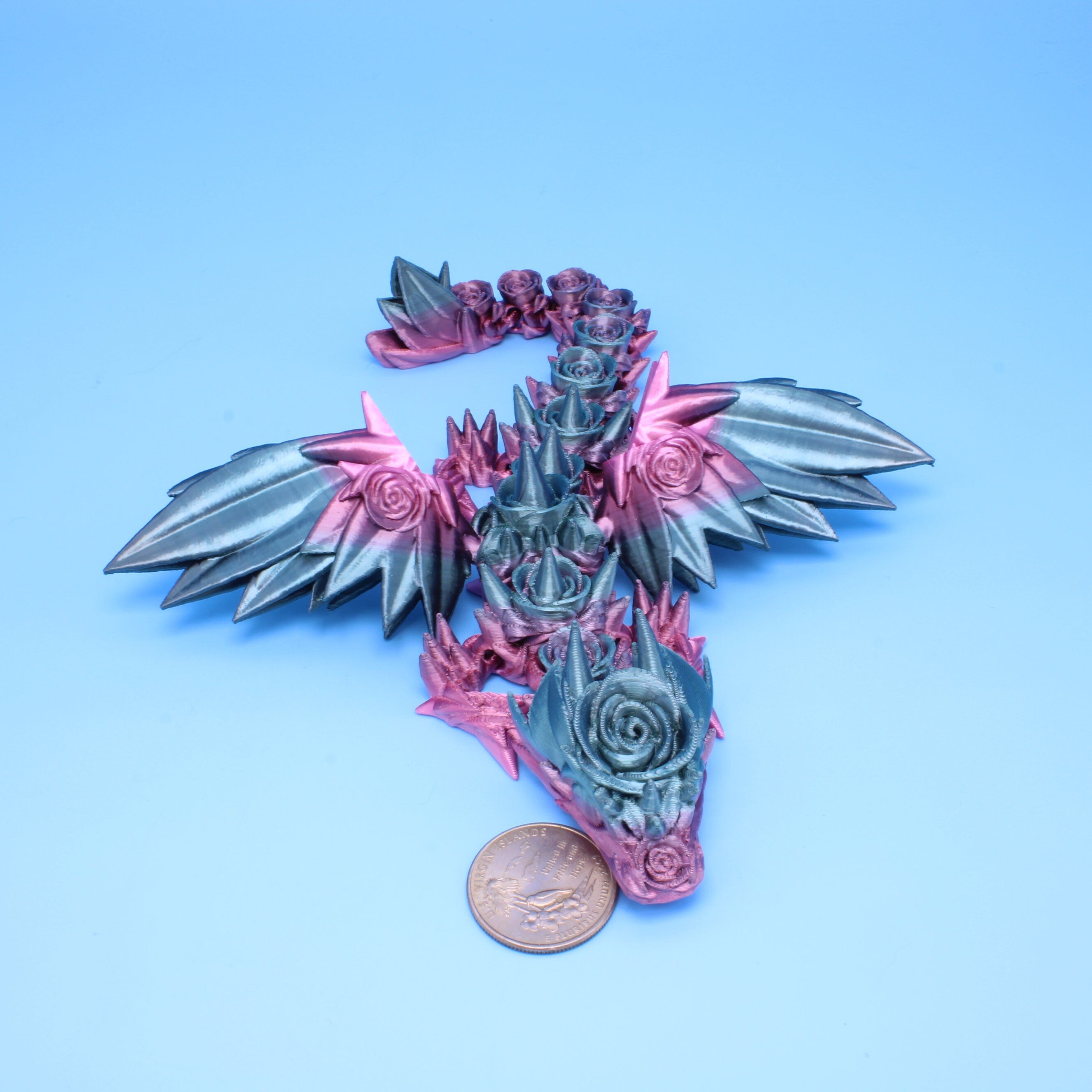 Baby Rose Wing Dragon | 8.5 in.