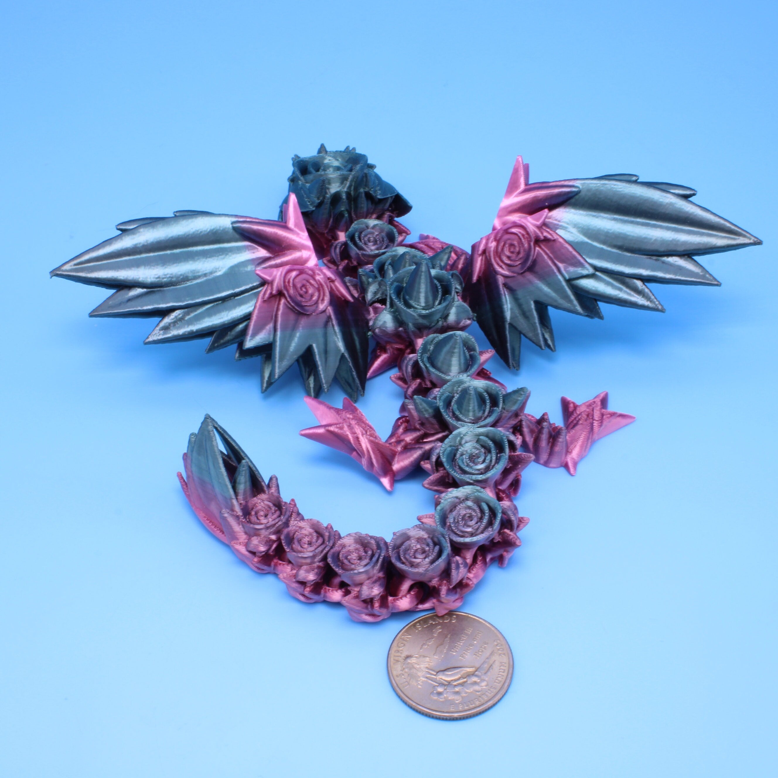 Baby Rose Wing Dragon | 8.5 in.